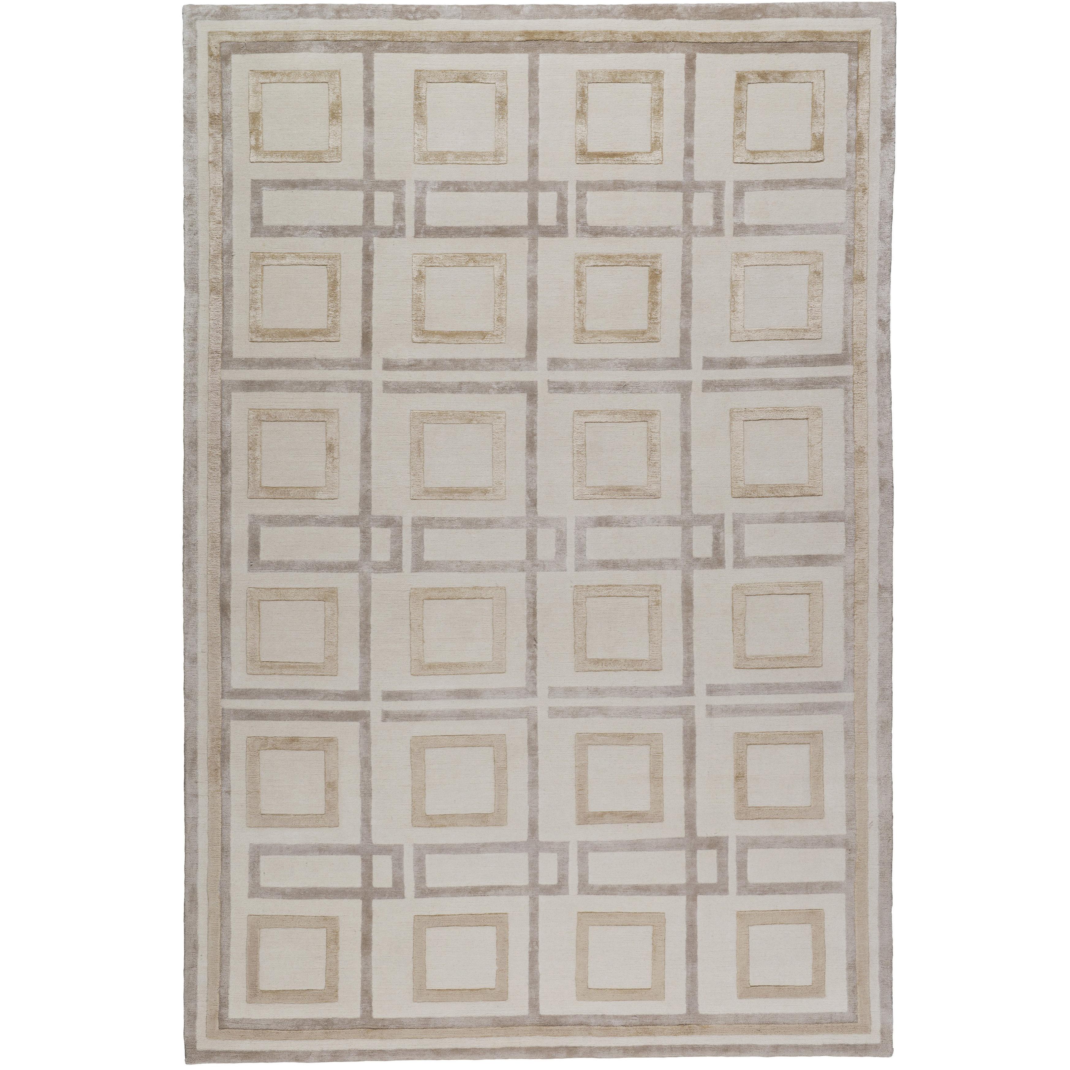 Farrah Ruby HandKnotted 10x8 Rug in Wool and Silk by Nicole Fuller For