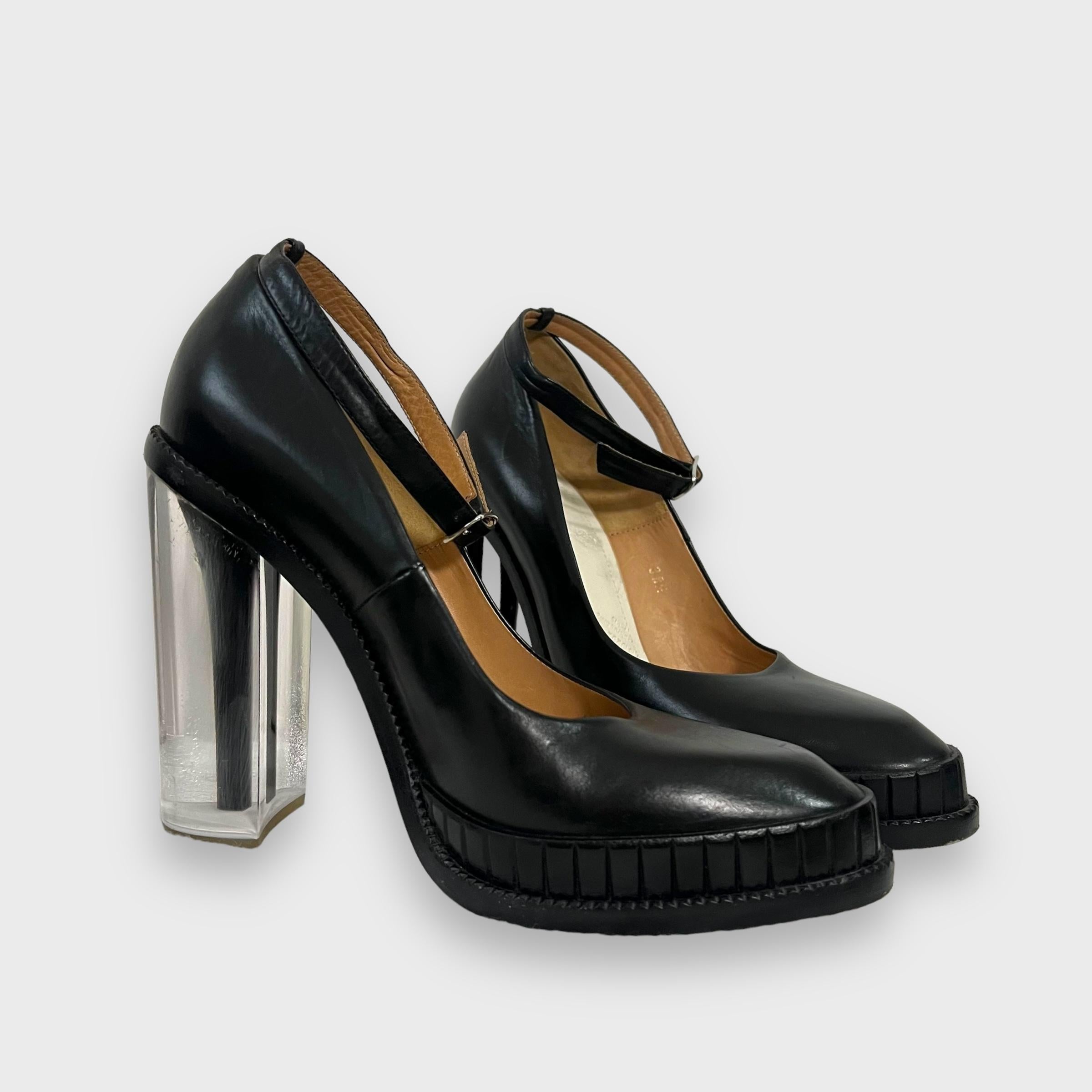 Madison Martin Mariela lucite 2010 hologram heels 2