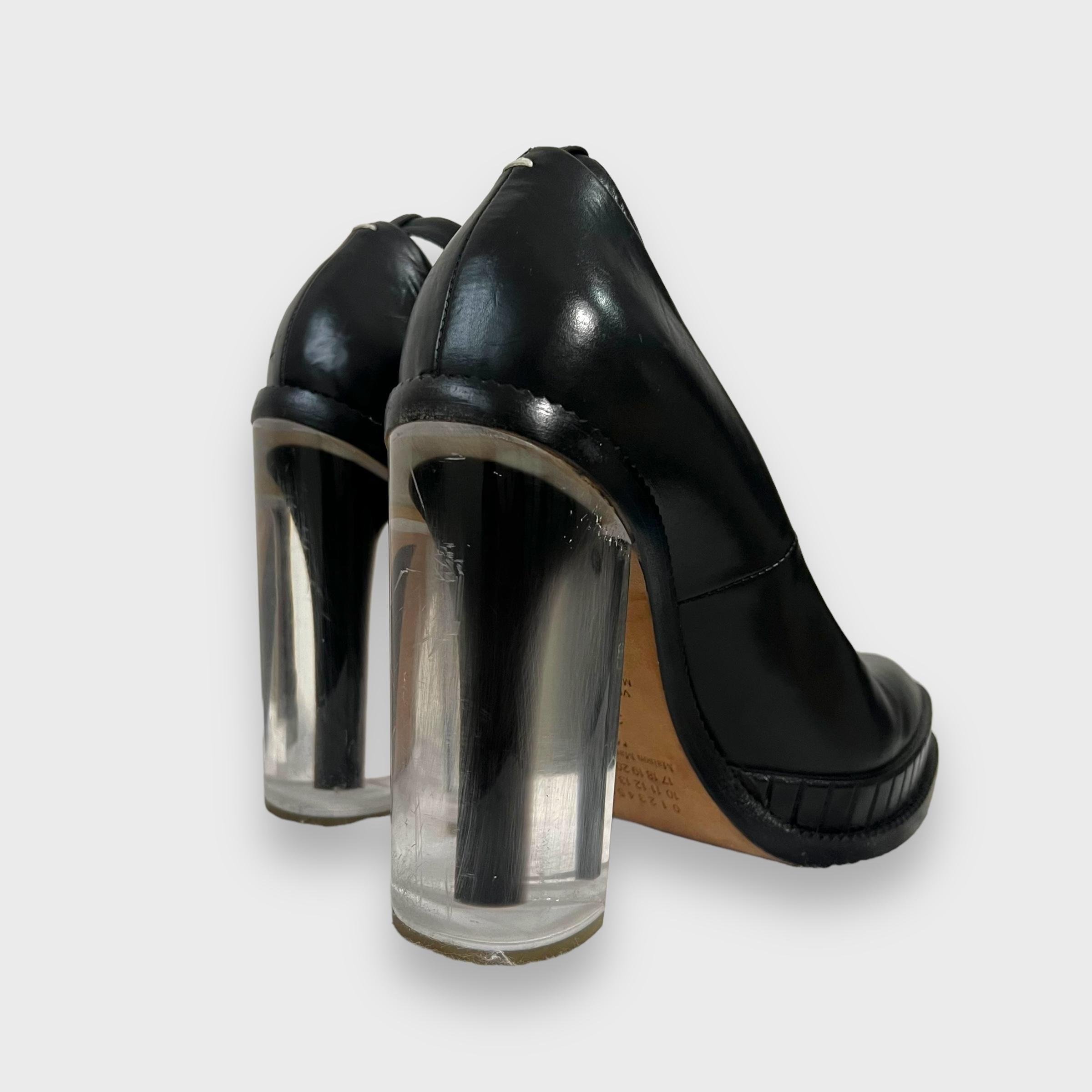 Madison Martin Mariela lucite 2010 hologram heels 3