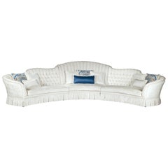 Madison Modular Semi-Circular Italian Sofa in Velvet by Zanaboni