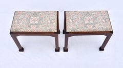 Madison Square English Mahogany Chippendale Style Footstool Benches