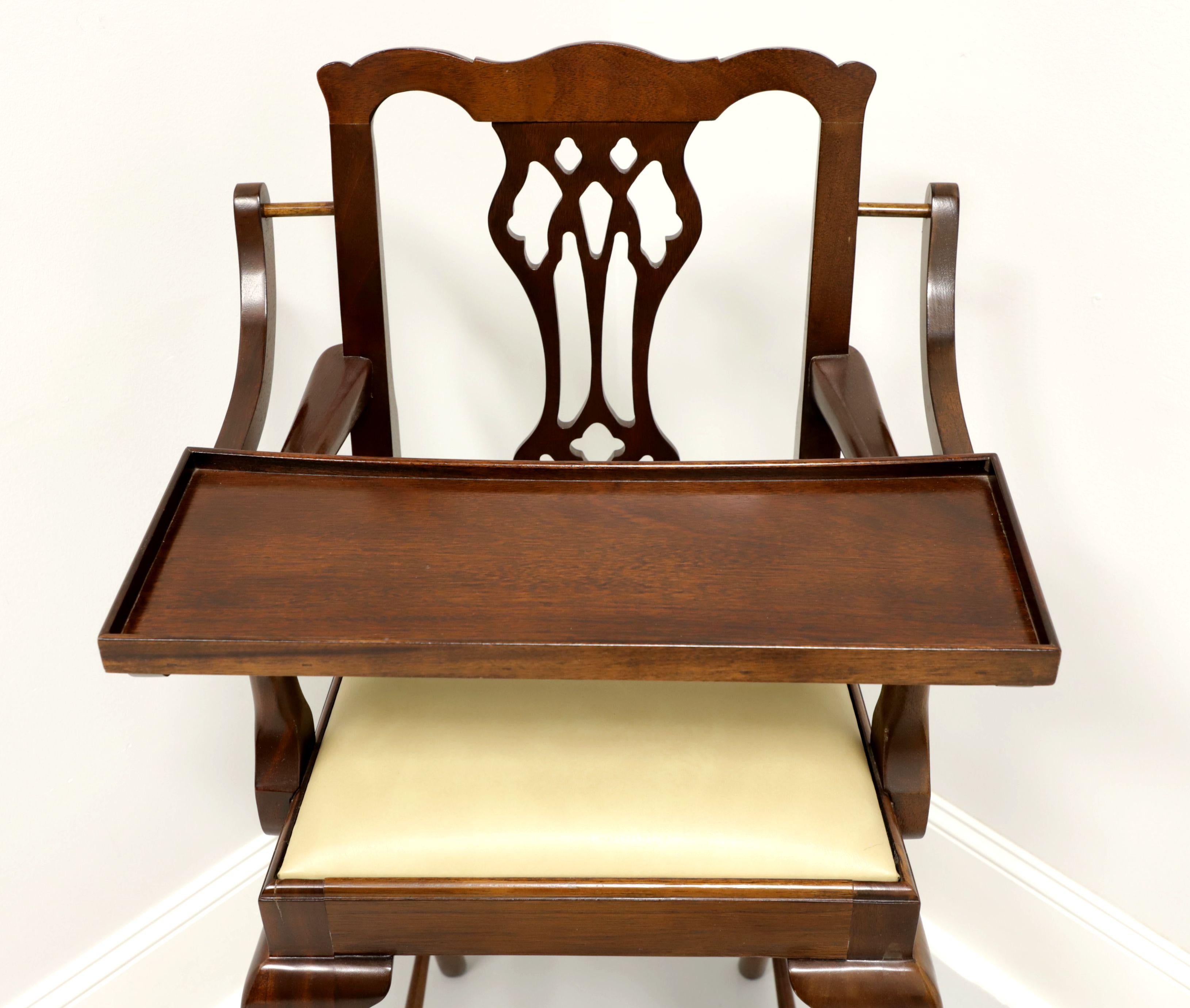 MADISON SQUARE Mahogany Queen Anne Child's High Chair In Good Condition In Charlotte, NC