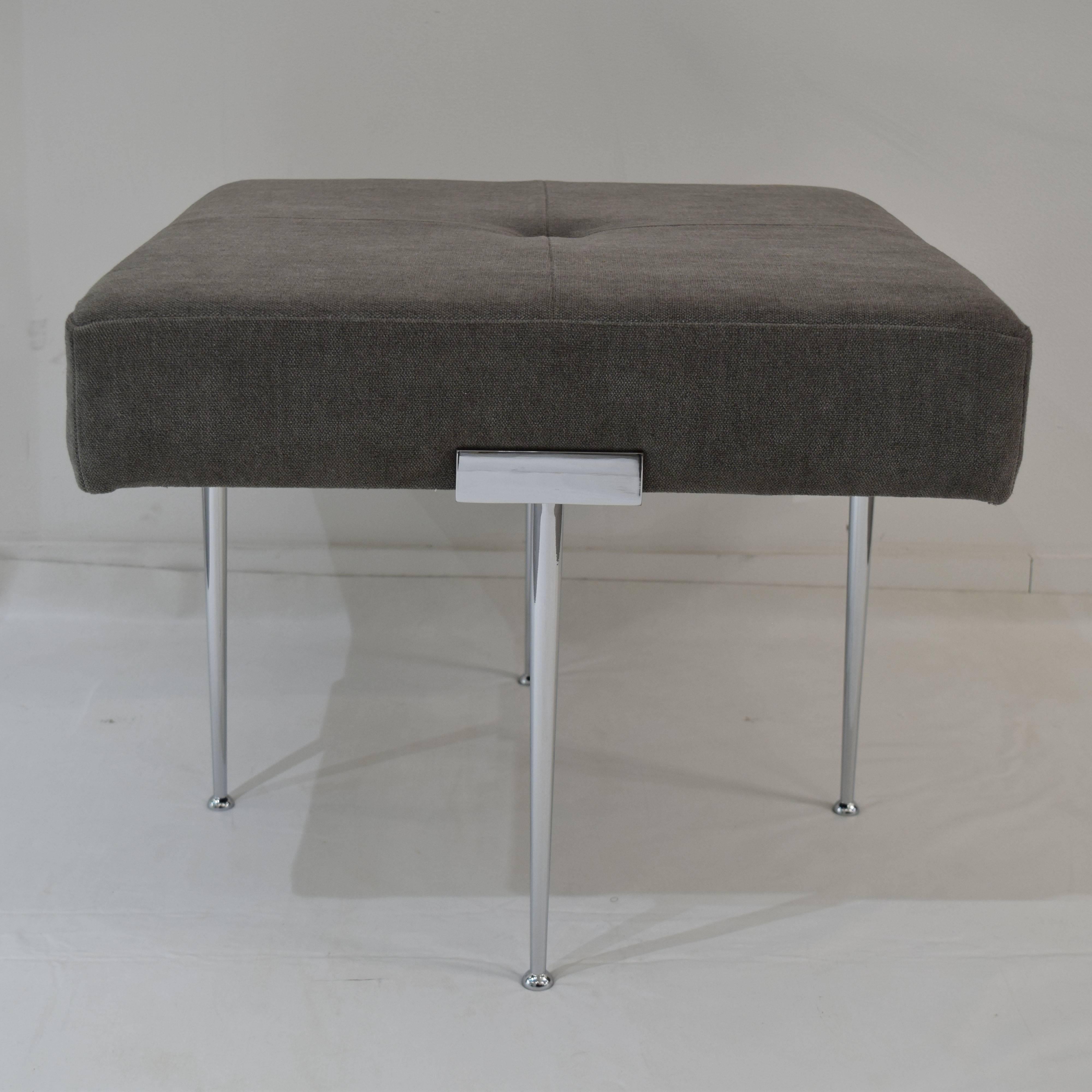 Mid-Century Modern Madison Square Ottoman For Sale