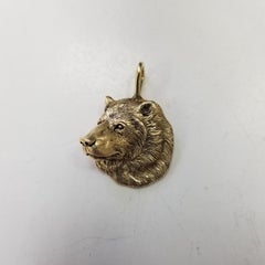 Madleine Kay 14k Yellow Gold "Bear Head" pendant