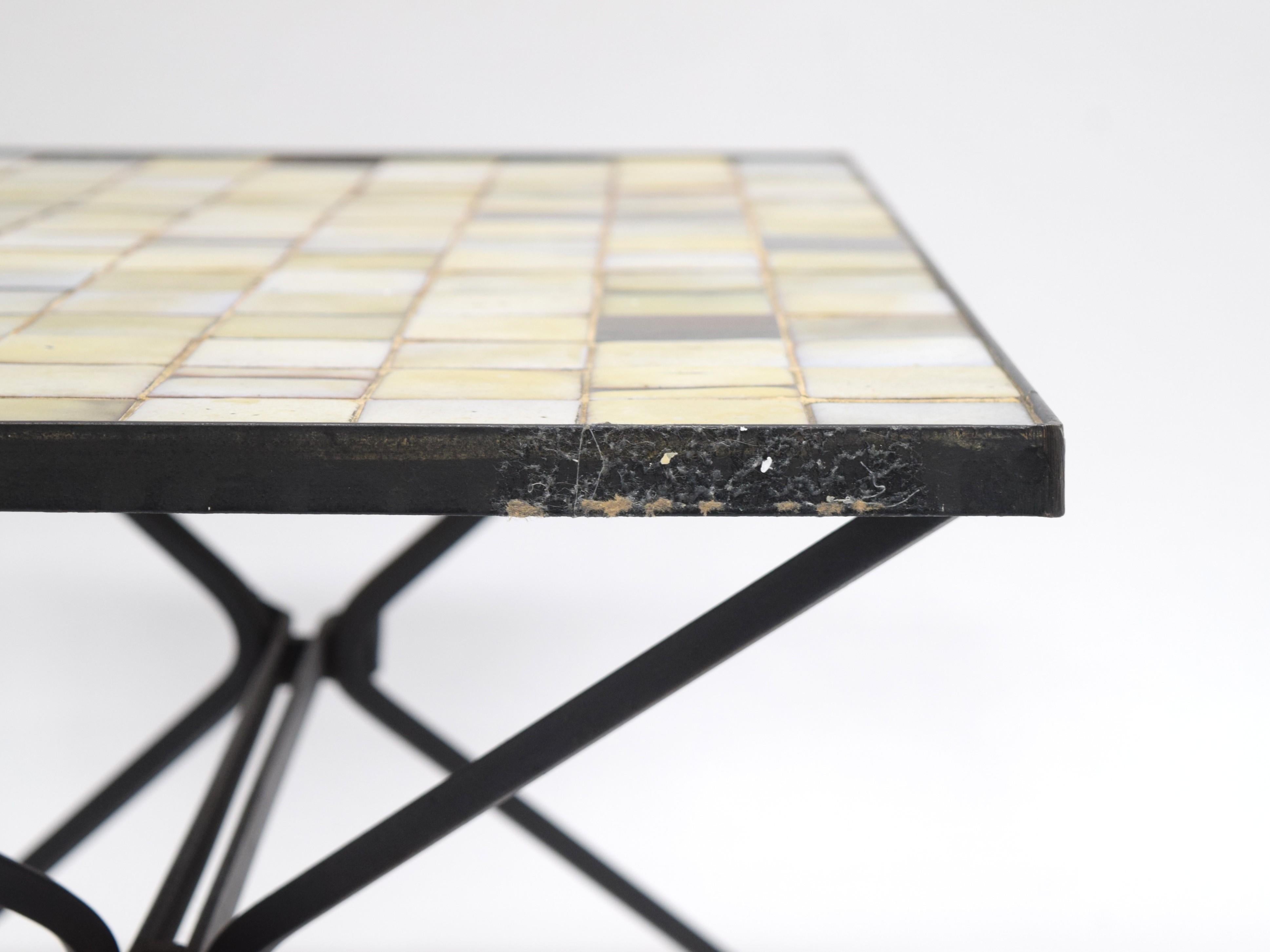 Mesa baja de cerámica Mado Jolain y Rene Legrand siglo XX en venta