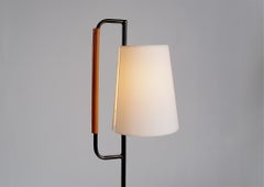 Mado Jolain, Floor lamp with magazine rack, France 1956