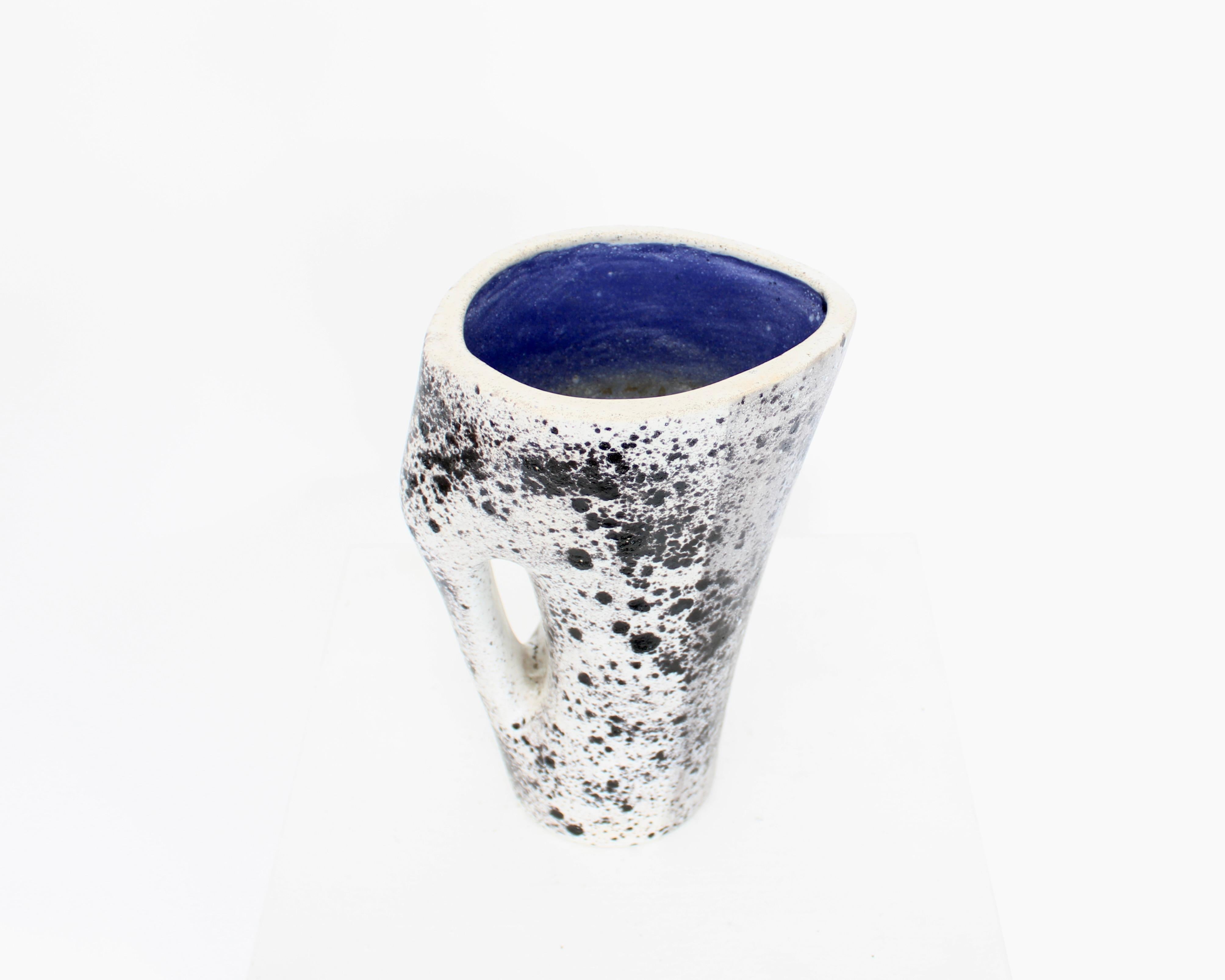 Mid-20th Century Mado Jolain French Ceramic Pitcher or Vase France c1960 For Sale
