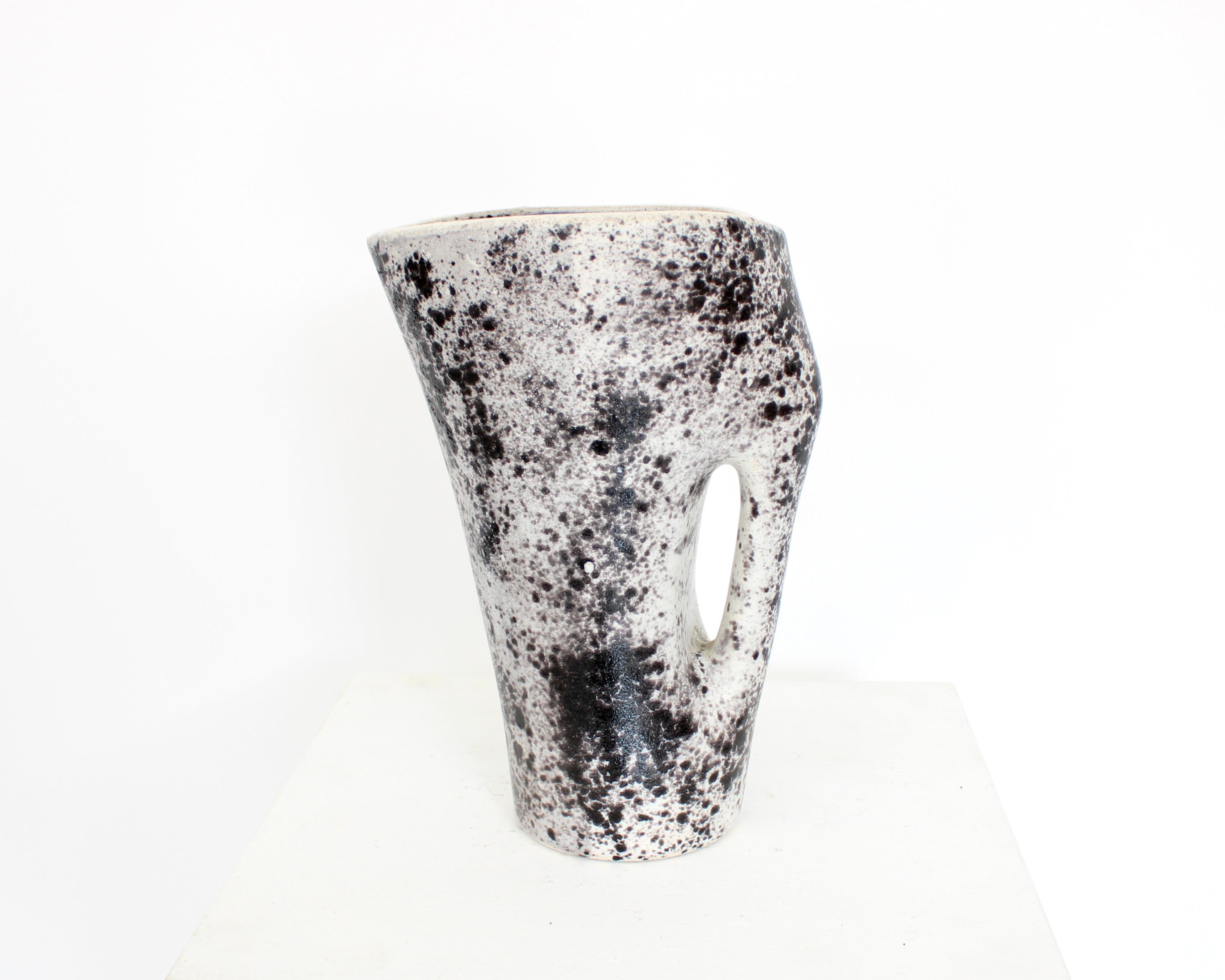 Mado Jolain French Ceramic Pitcher or Vase France c1960 For Sale 3