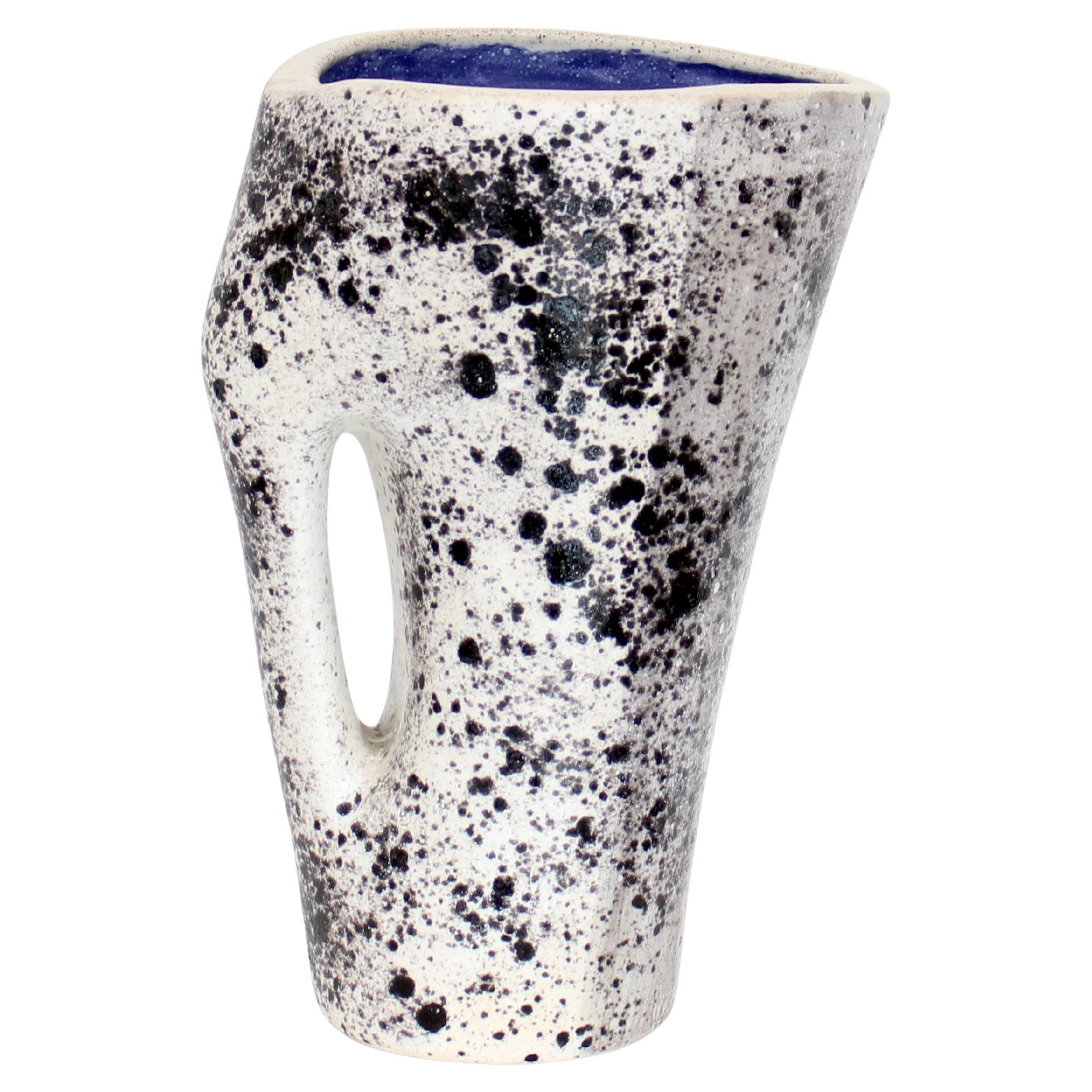 Mado Jolain French Ceramic Pitcher or Vase France c1960 For Sale