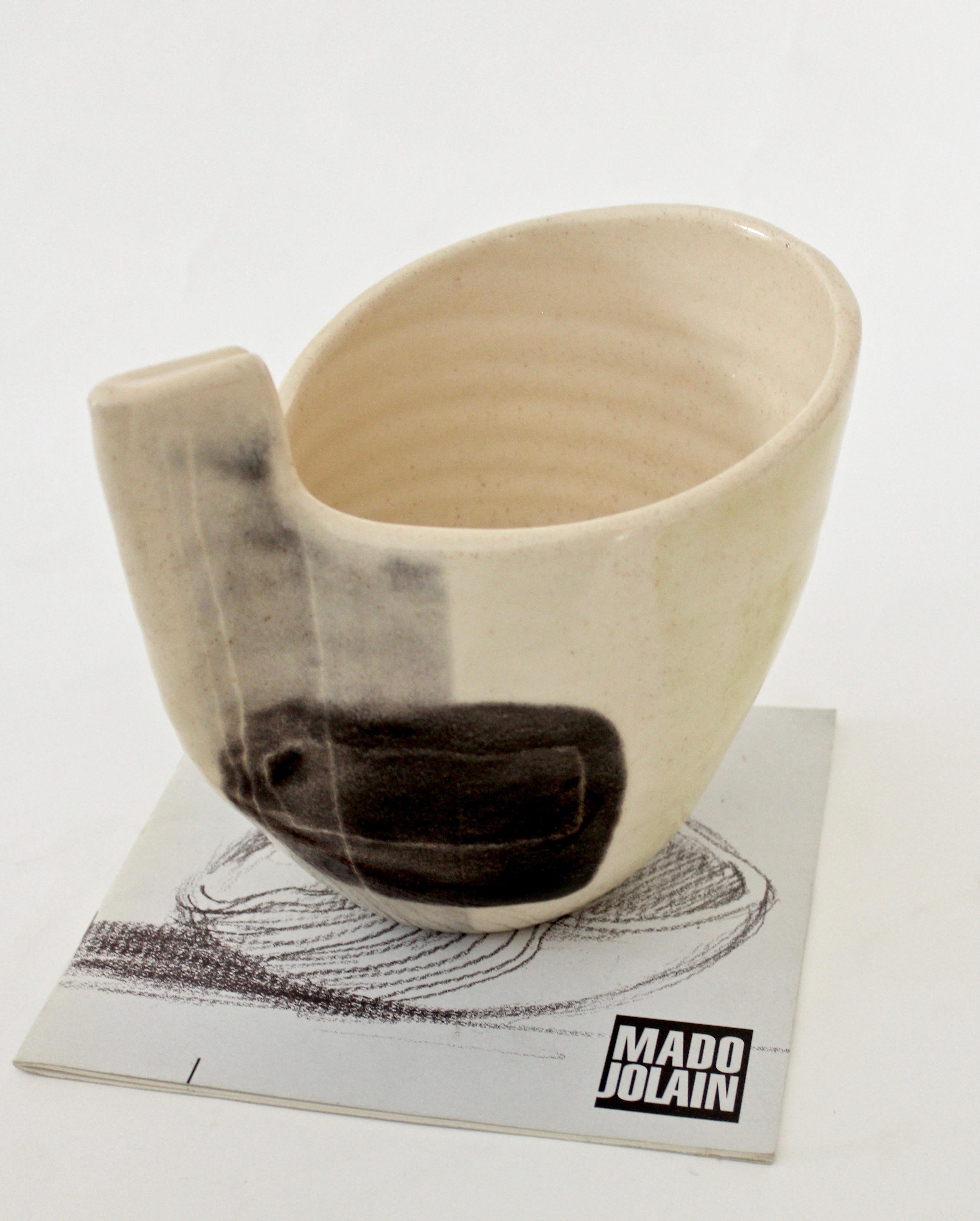 Mado Jolain French Ceramic Vase Paris Midcentury 5