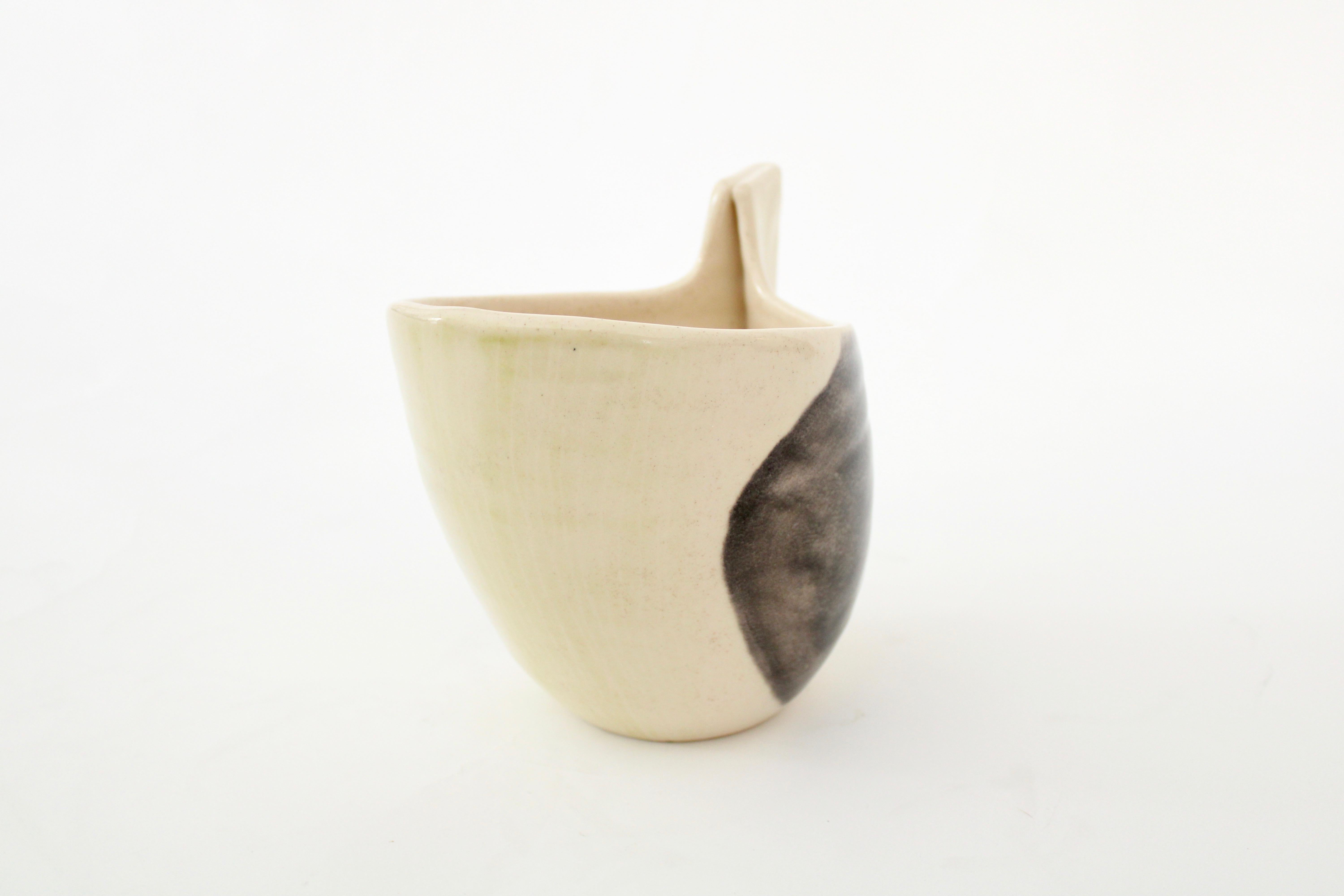 Hand-Crafted Mado Jolain French Ceramic Vase Paris Midcentury