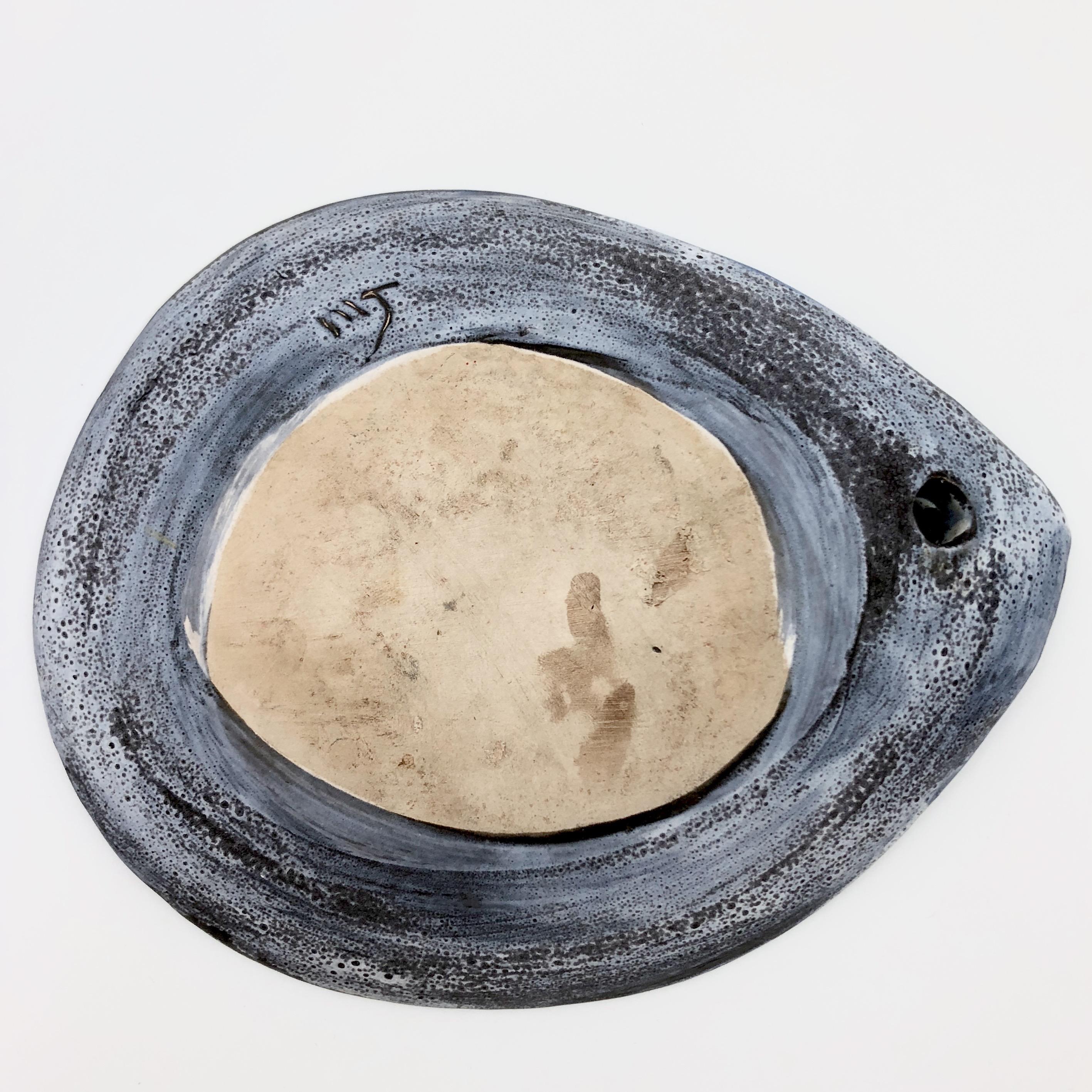 Enameled Mado Jolain, Mid-Century Modern Ceramic Bowl