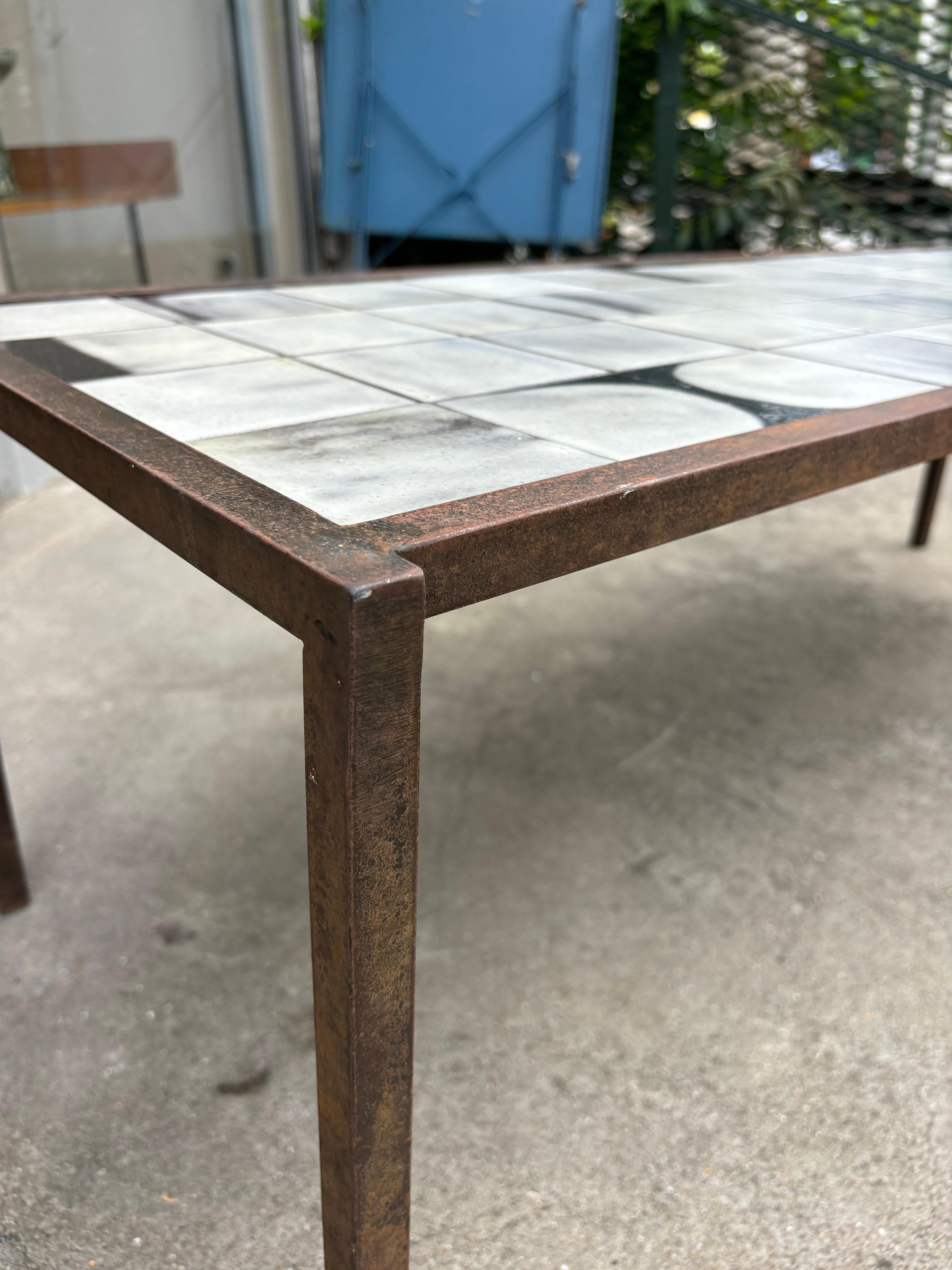 French Mado Jolain & René Legrand Coffee table For Sale