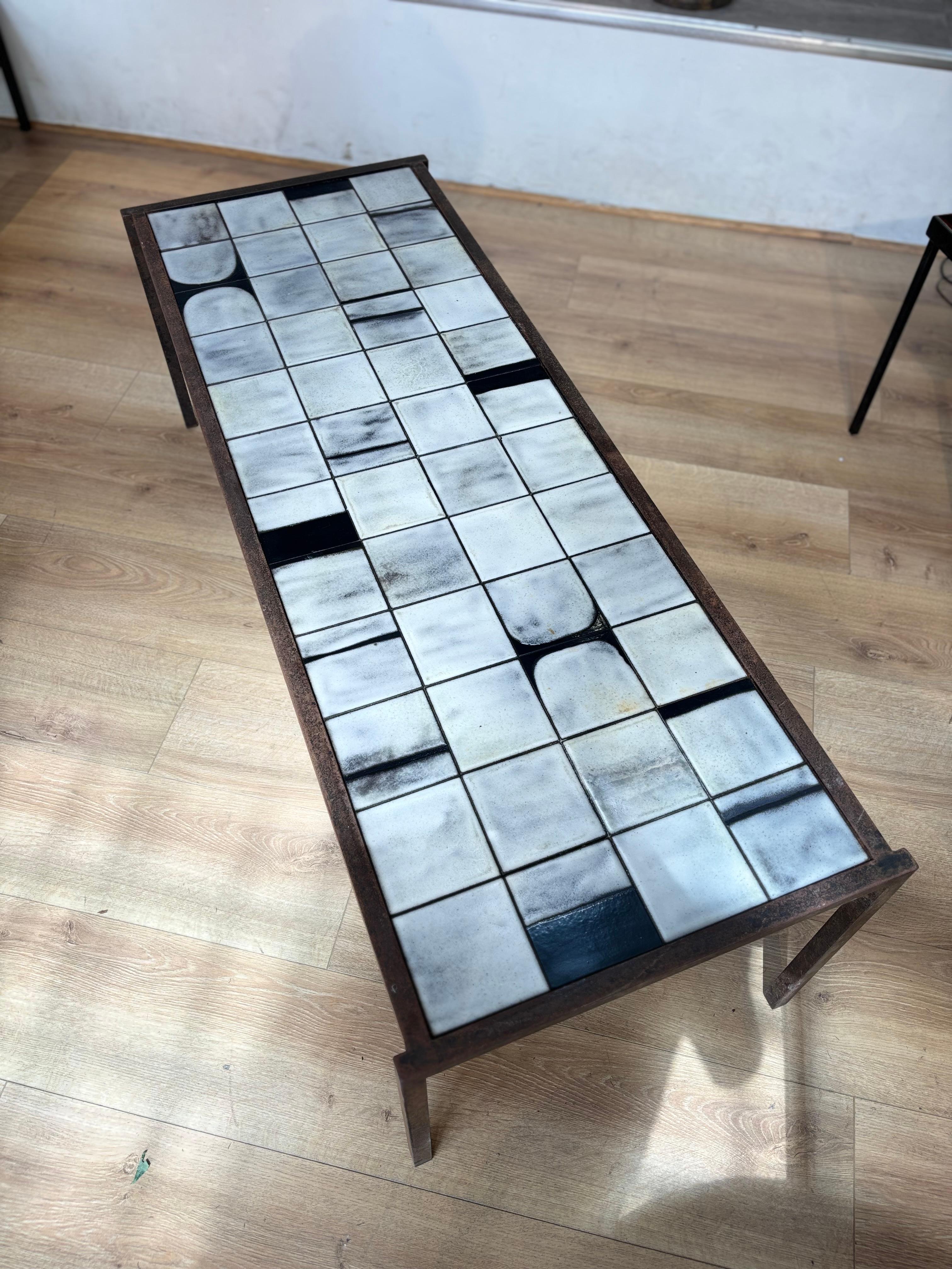 Ceramic Mado Jolain & René Legrand Coffee table For Sale