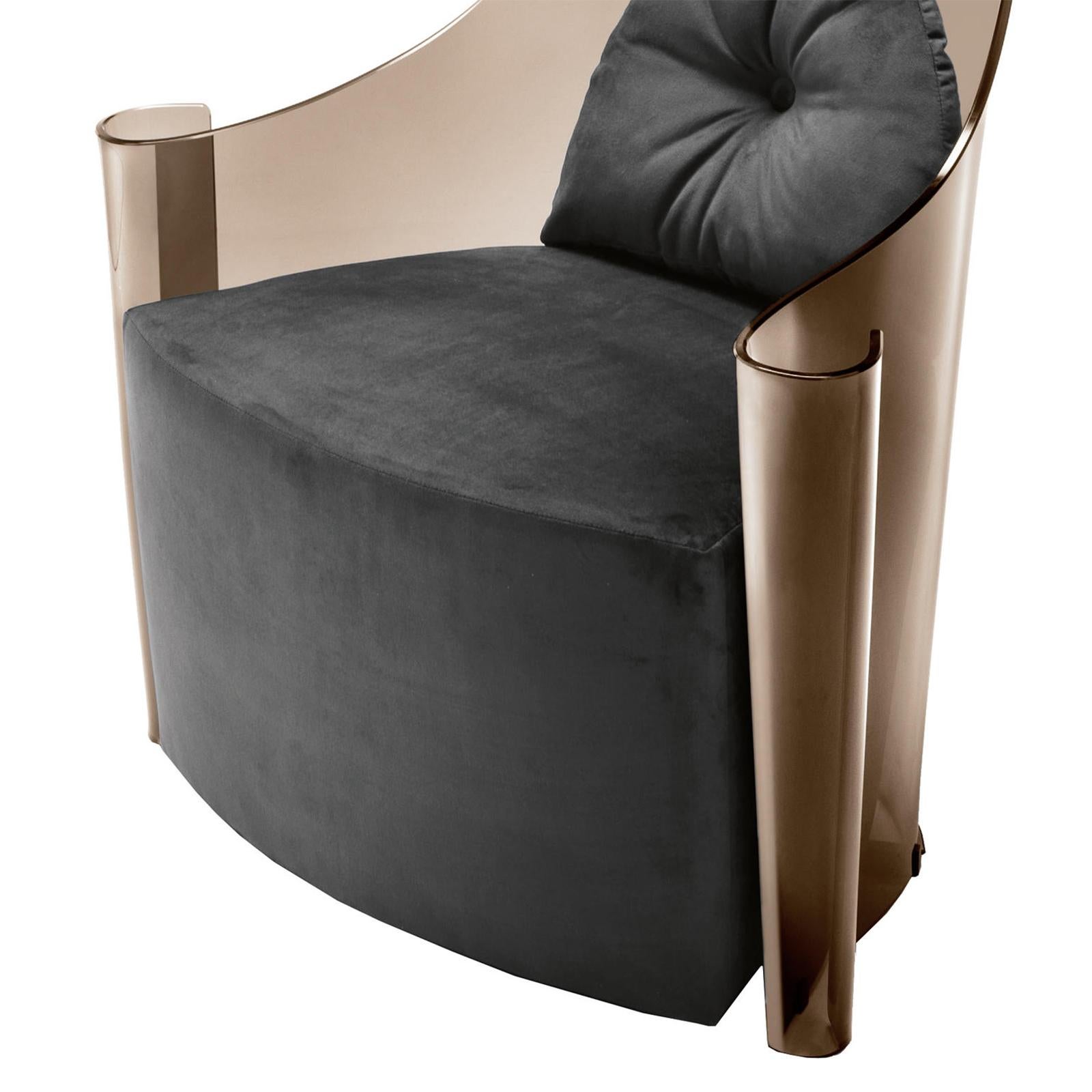 Blackened Madona Armchair For Sale