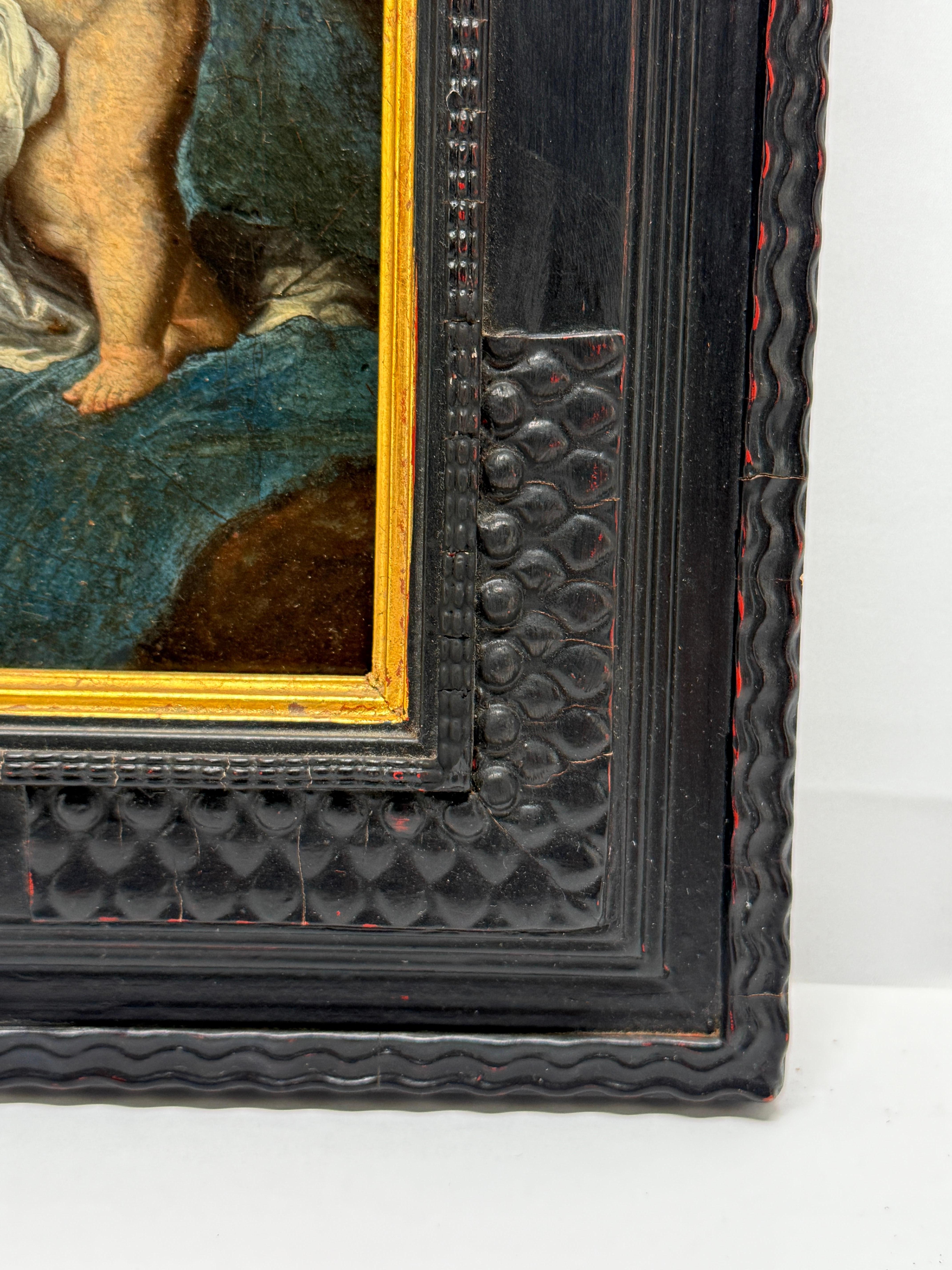 Madonna und Kind, Attr. an der Schule von Anthony van Dyck – 18. Jahrhundert oder früher (Niederländisch) im Angebot
