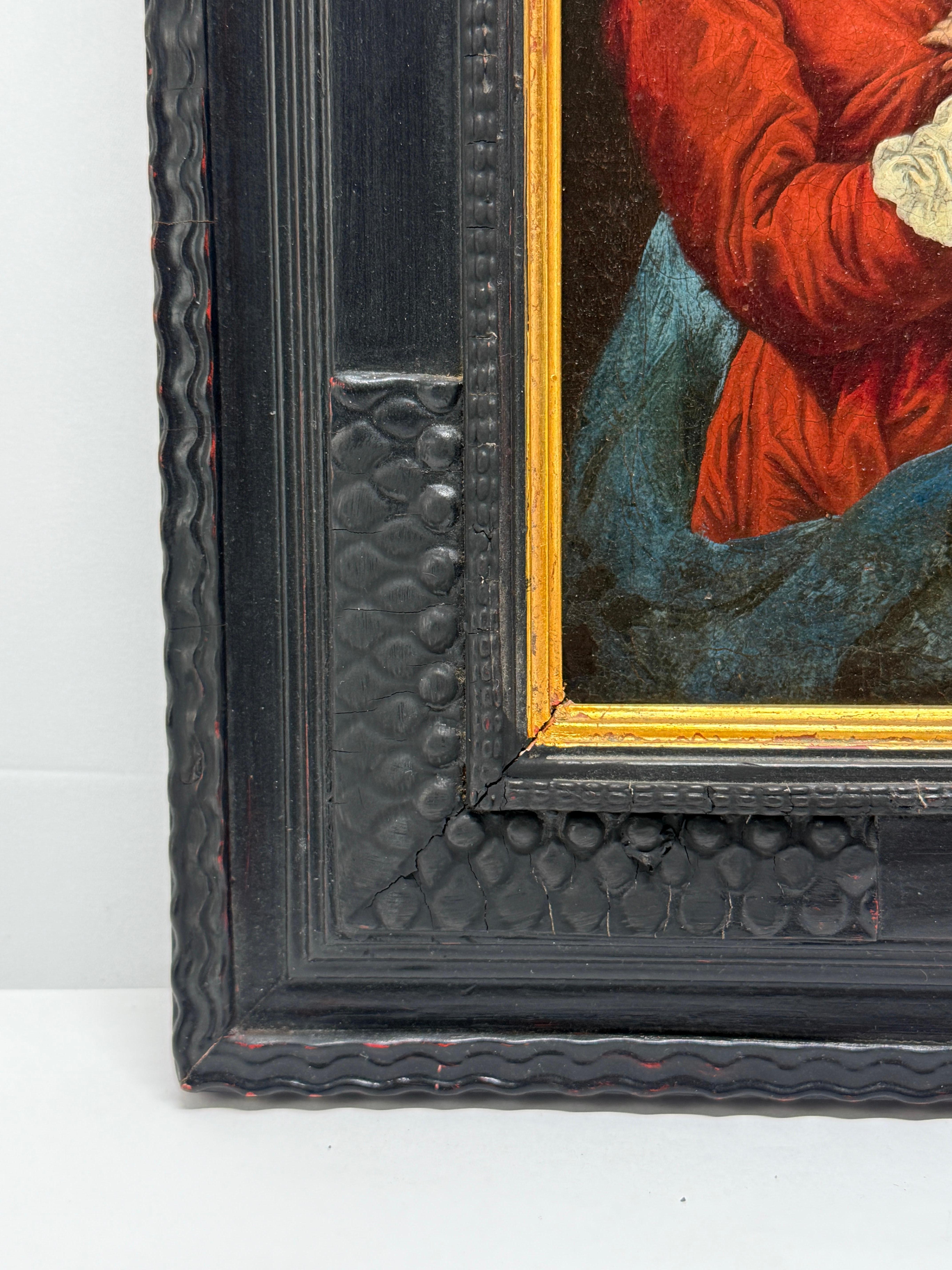 Madonna und Kind, Attr. an der Schule von Anthony van Dyck – 18. Jahrhundert oder früher im Zustand „Gut“ im Angebot in Atlanta, GA