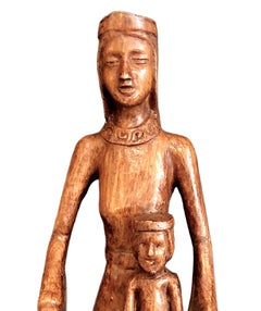Estatua devocional de madera de la Virgen con el Niño «Sedes Sapientiae» («Trono de la Sabiduría»)