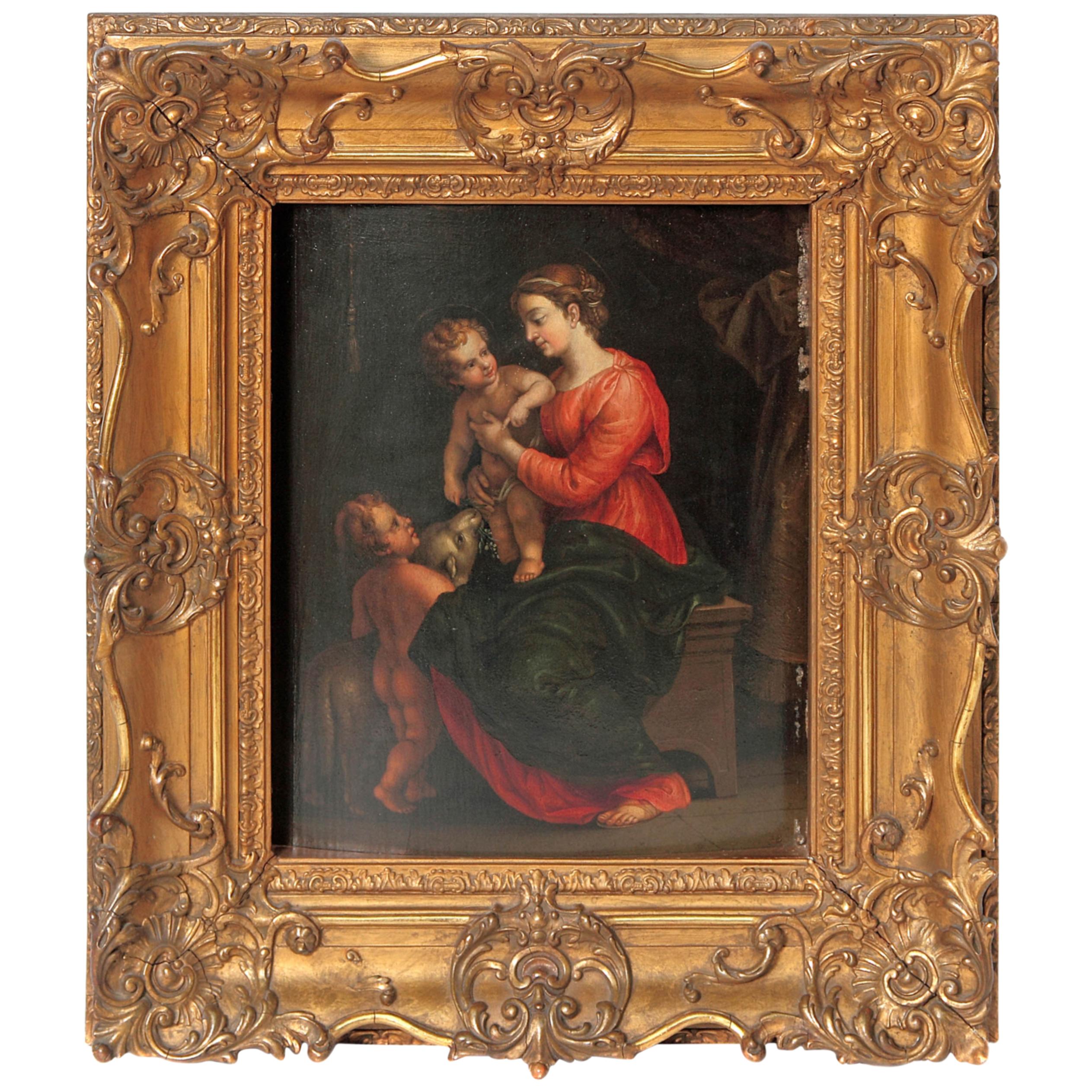 Madonna and Child with Infant Saint John the Baptist and the Lamb