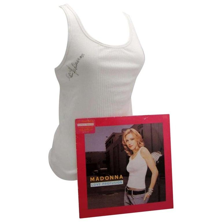 Madonna Autographed Top Worn on Cover of Love Profusion '2003' In Good Condition For Sale In Jersey, GB