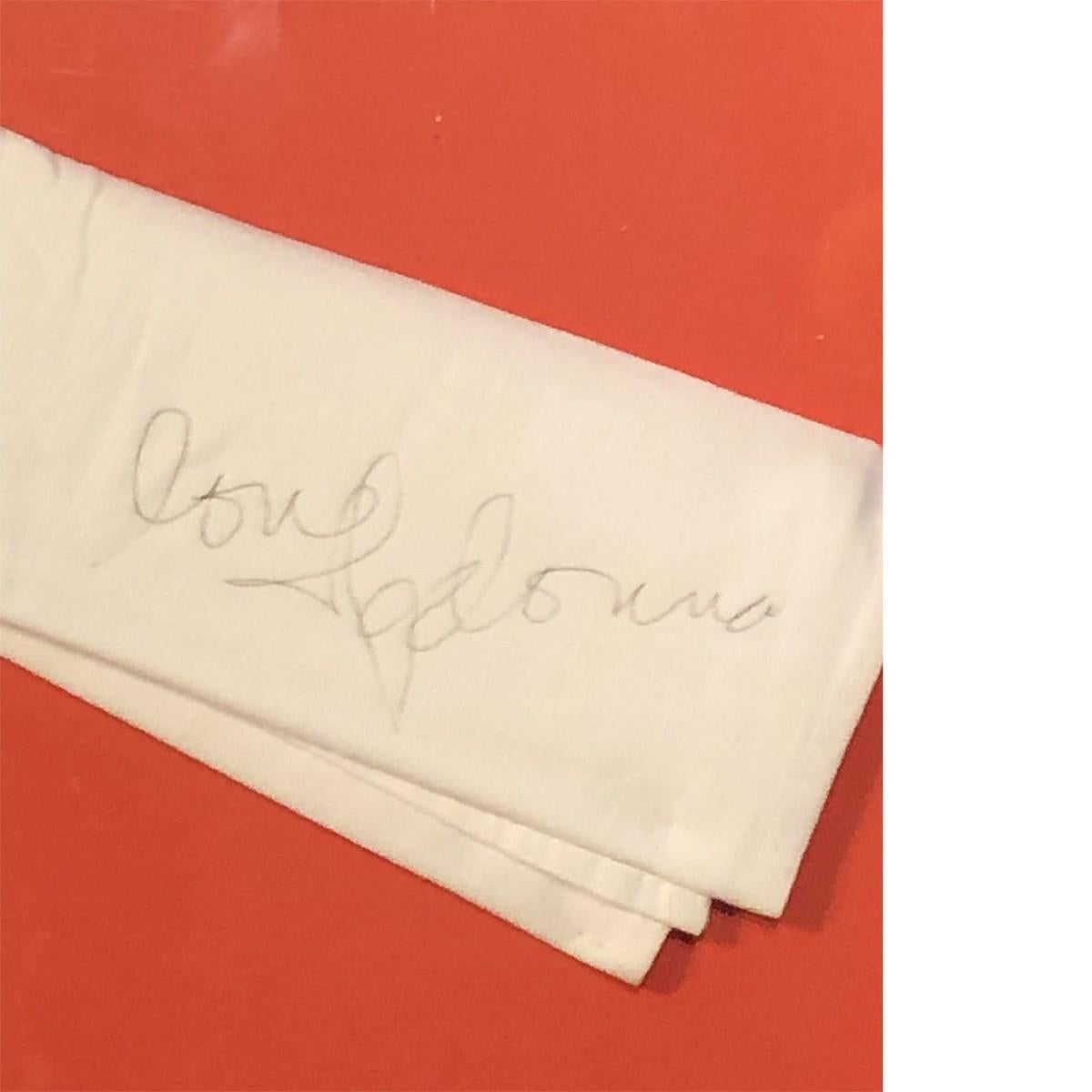 Other Madonna Autographed Napkin Authentic For Sale