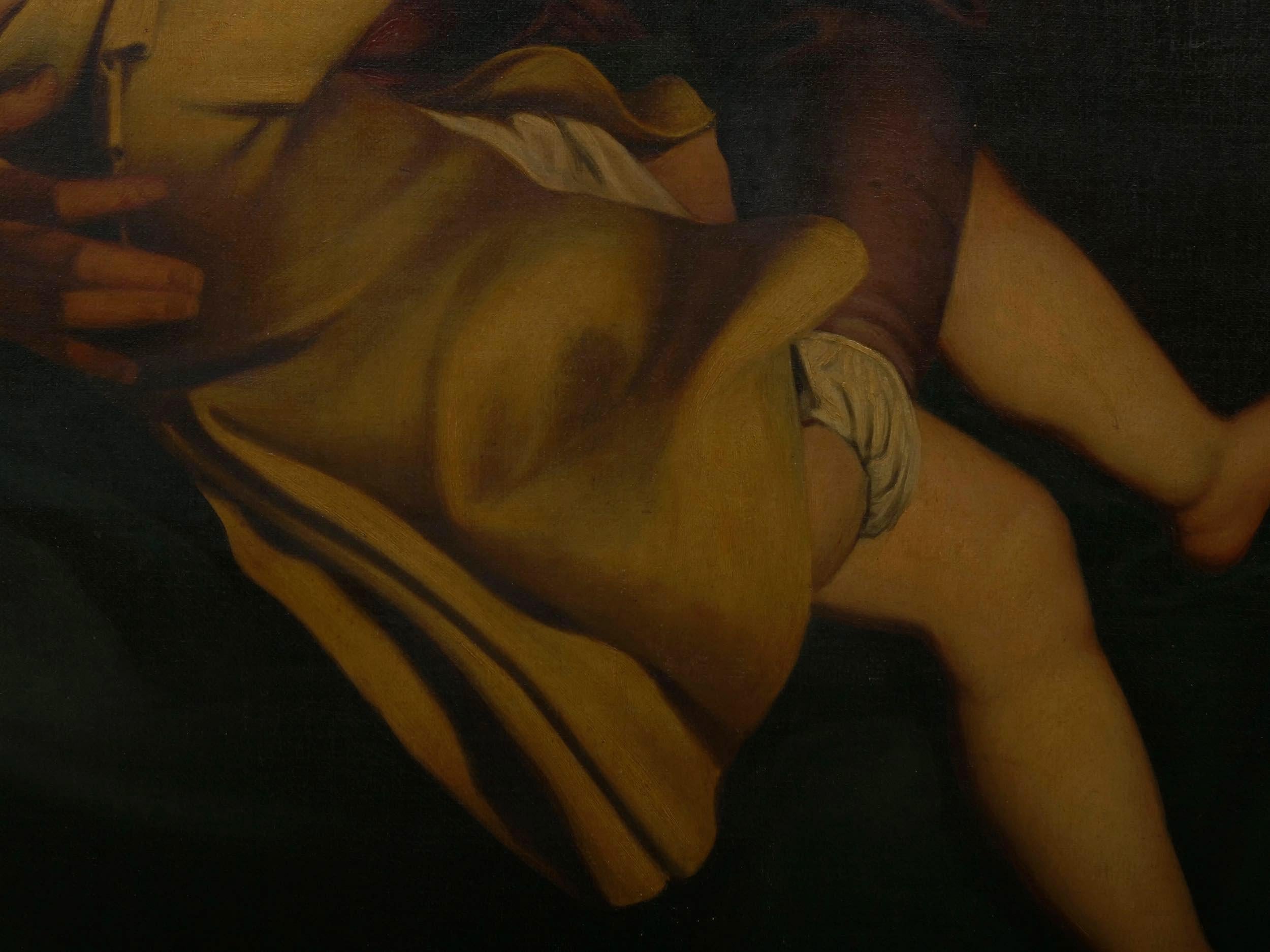 “Madonna & Child” 19th Century Copyist Oil Painting after Orazio Gentileschi 7