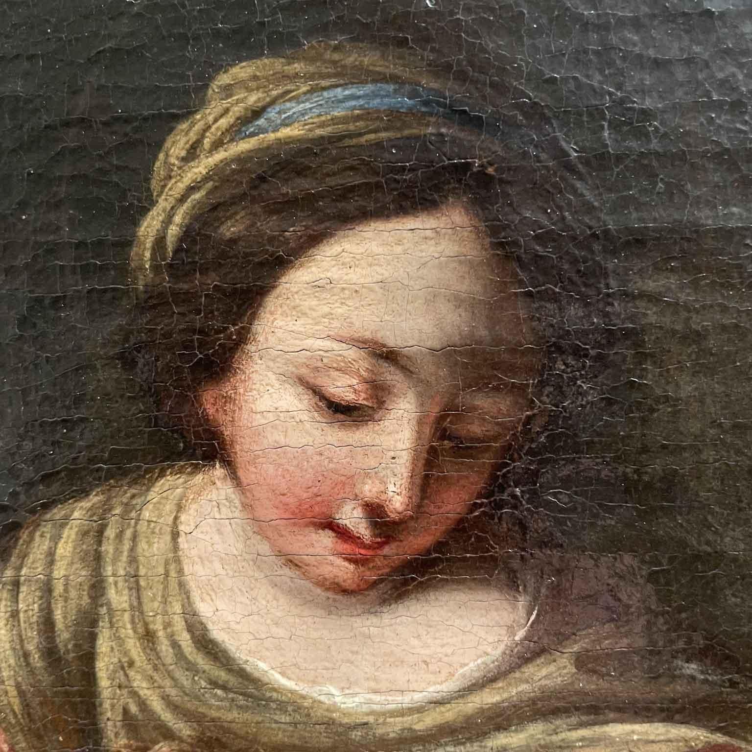 Madonna and Child with St. Joseph Holy Family Italian School 19th Century  For Sale 2