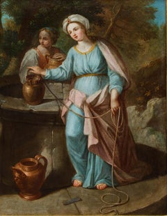 Scuola emiliana, XVII secolo, Rebecca al pozzo