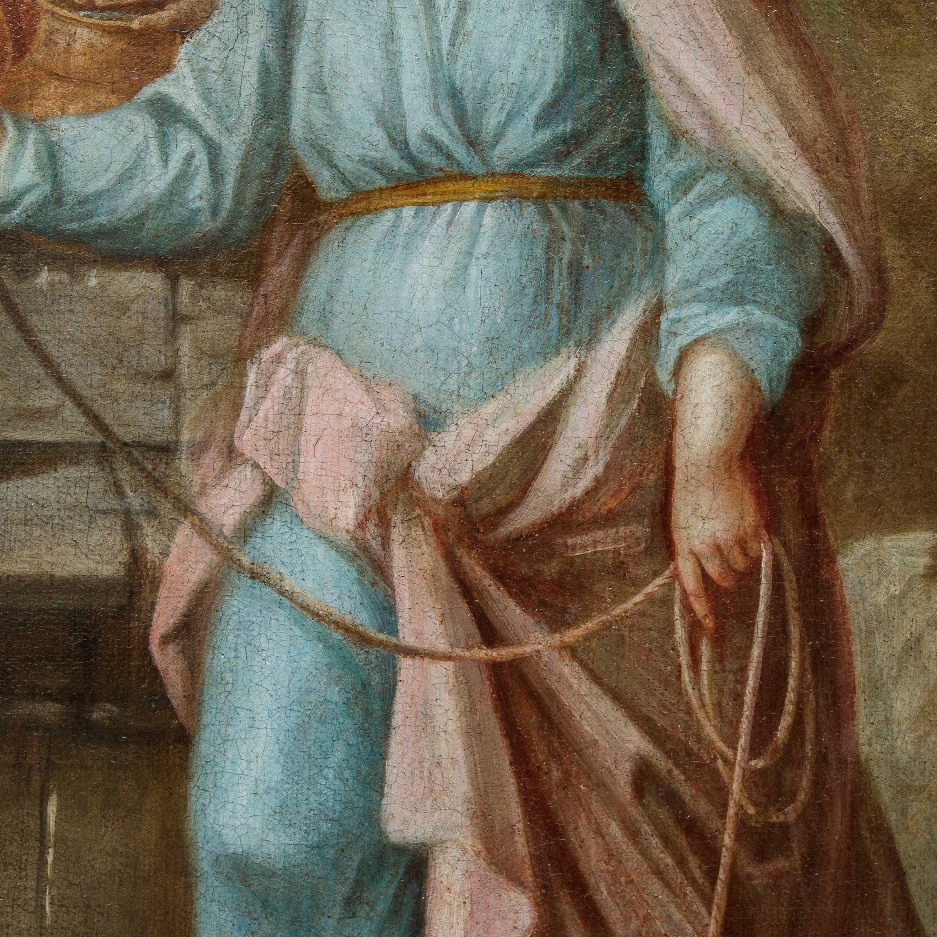 Scuola emiliana, XVII secolo, Rebecca al pozzo For Sale 3