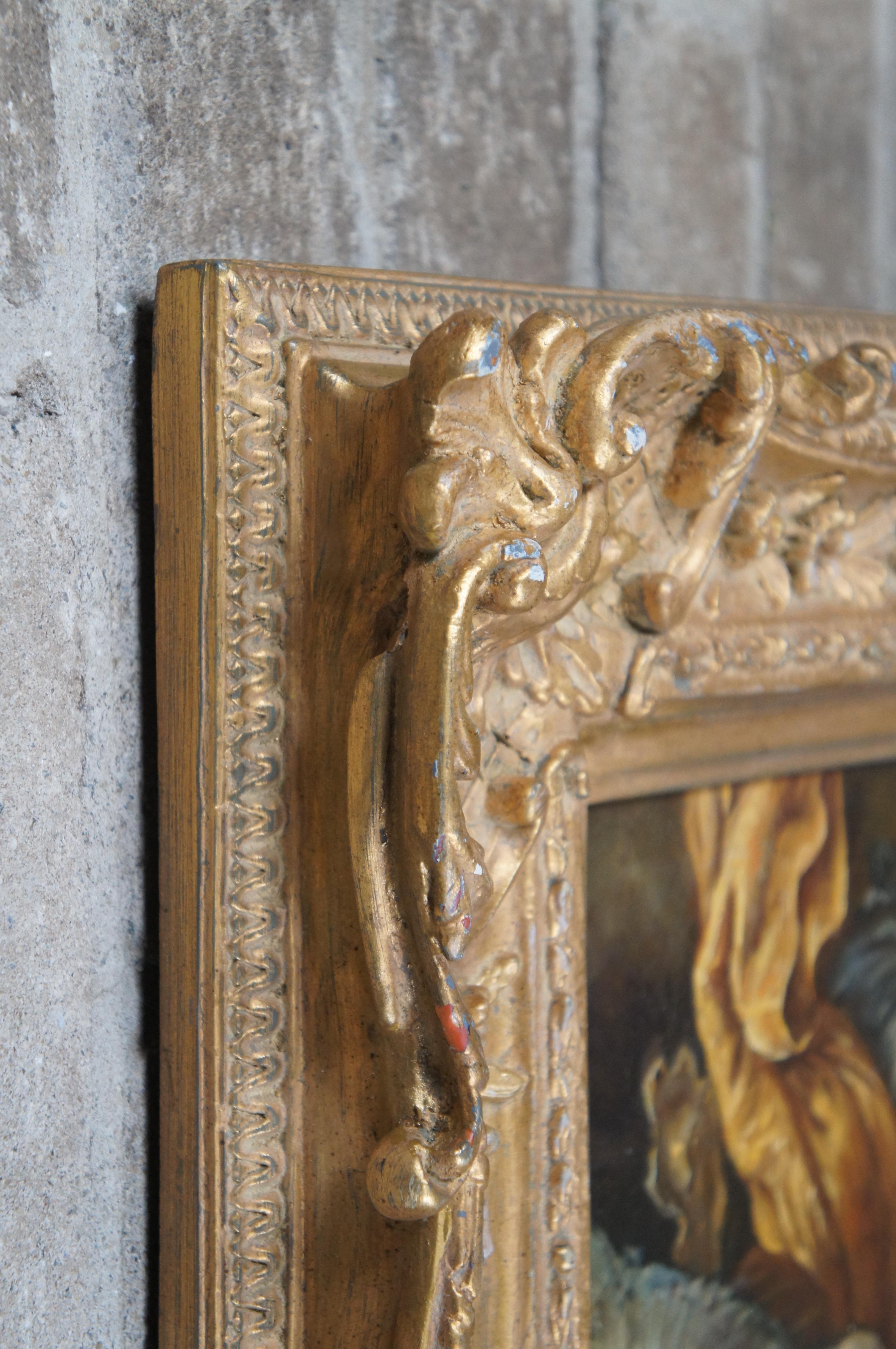 Madonna in Glory with Saints Contemporary School After Annibale Carracci Framed 6