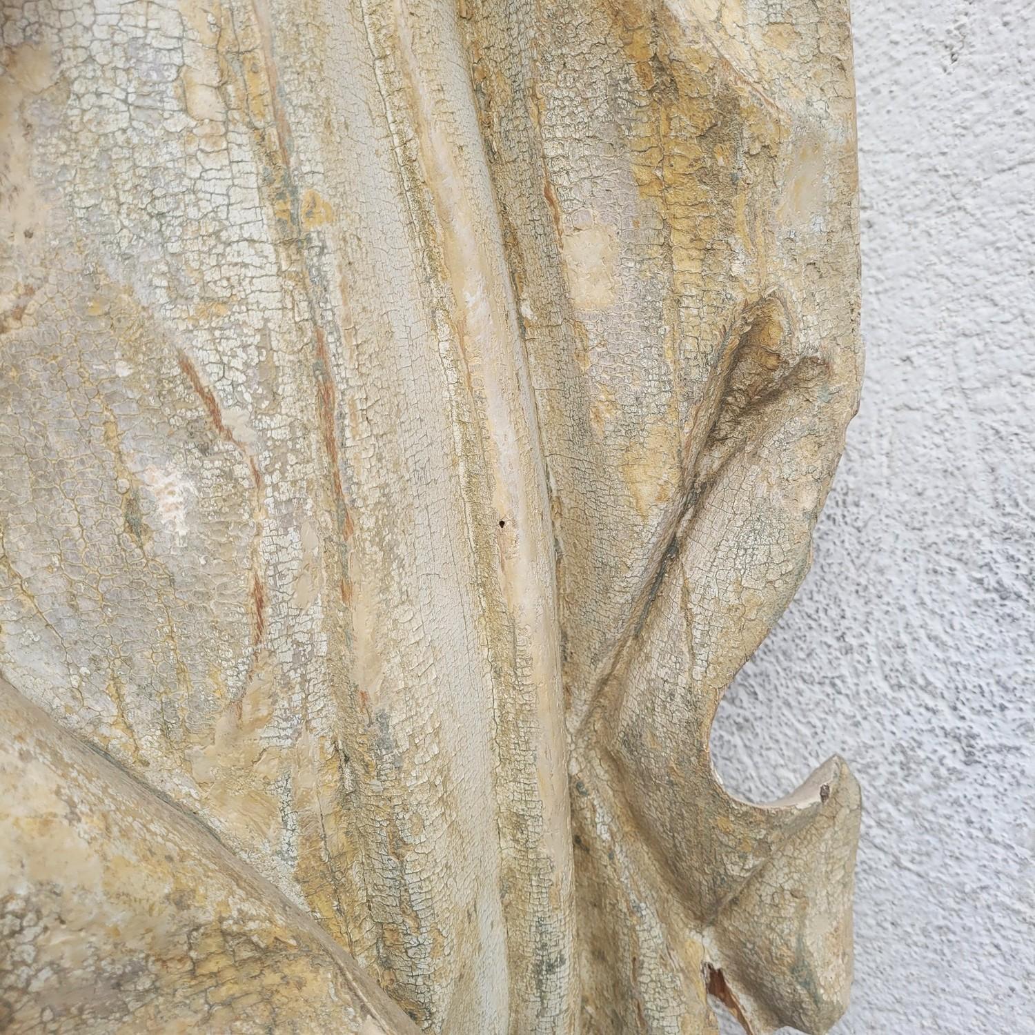 Madonna in Wood laccato H160cm, periodo XVII secolo in vendita 3
