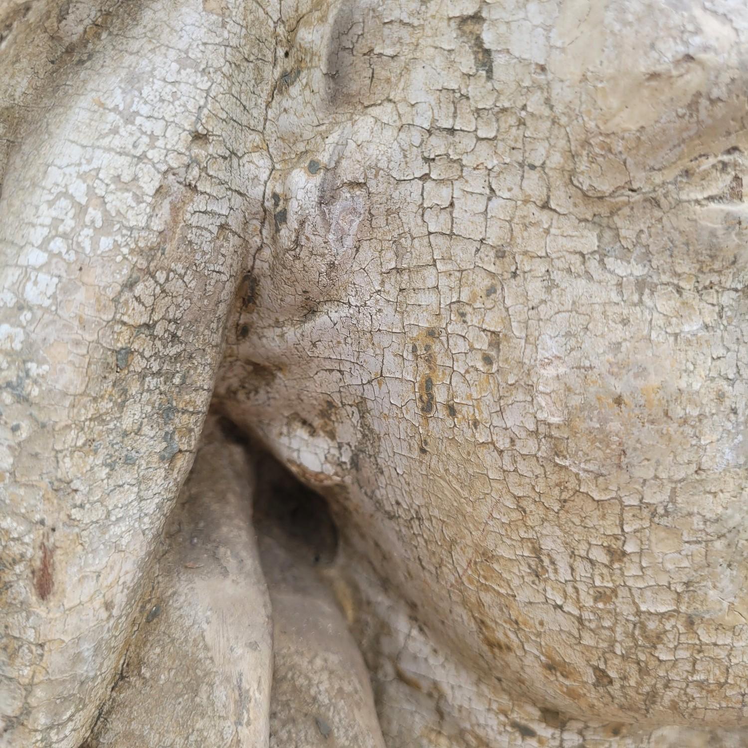 Madonna in Wood laccato H160cm, periodo XVII secolo in vendita 4