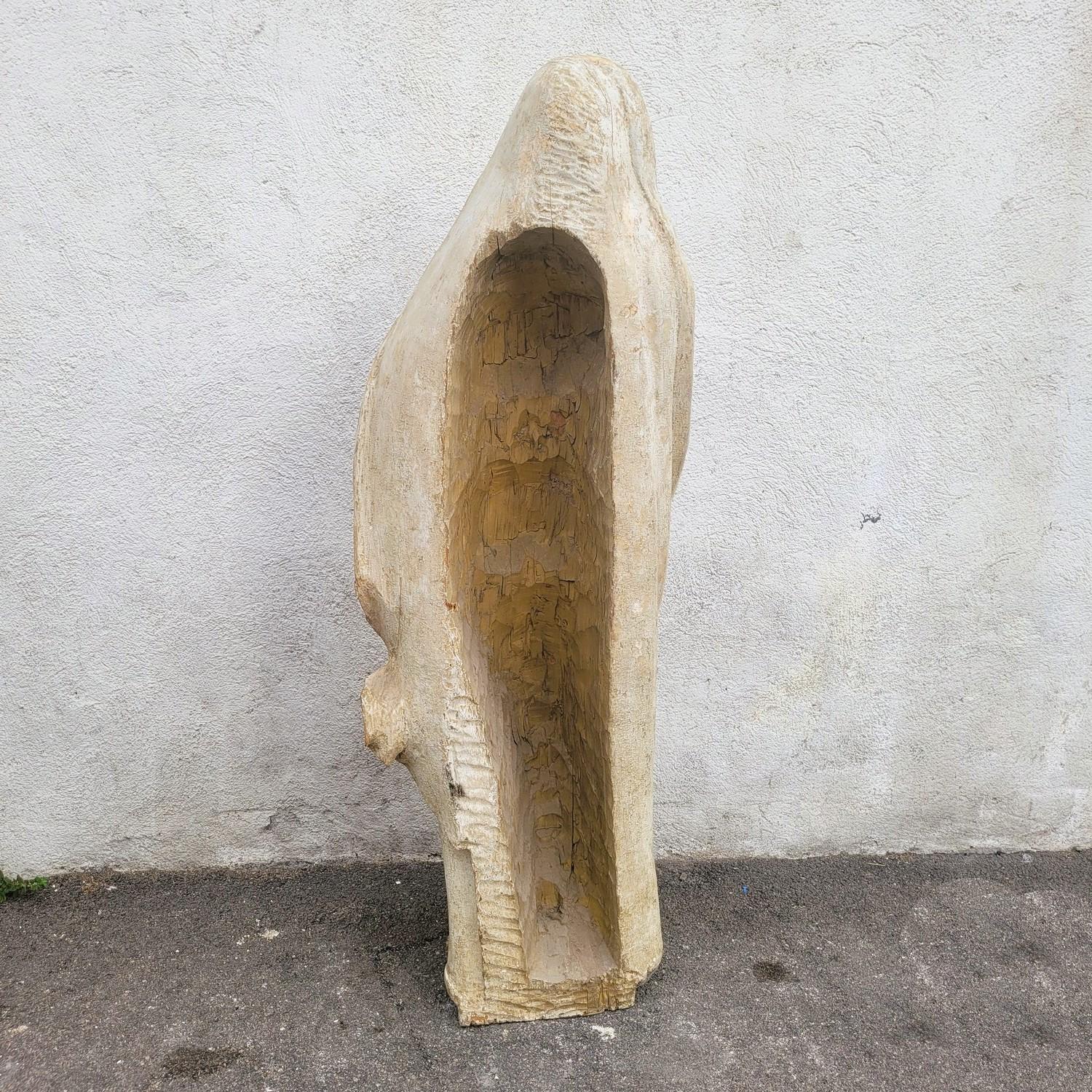 Madonna in Wood laccato H160cm, periodo XVII secolo in vendita 9