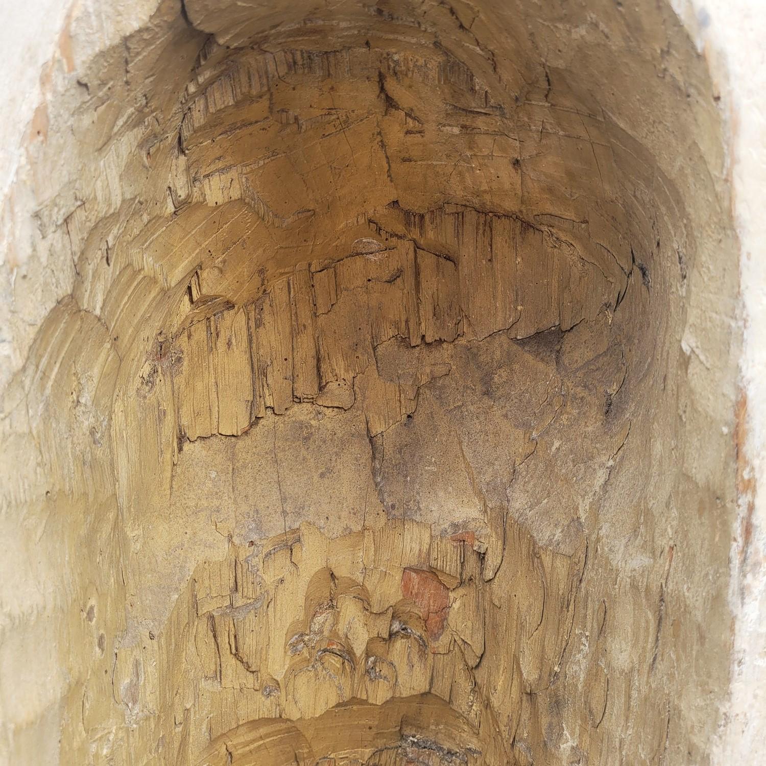 Madonna in Wood laccato H160cm, periodo XVII secolo in vendita 10