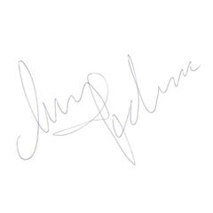 Madonna Original Autograph in Blue Ink on Paper
