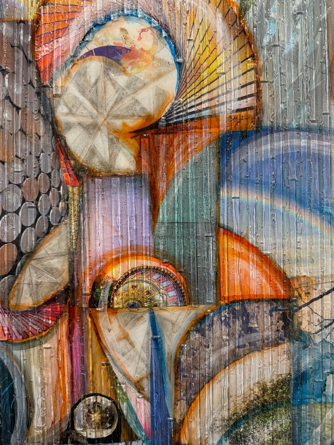 Madonna Phillips work evolved into mixed media, fabric surface design, and working with glass beads. I became an exhibiting member of  fine art guilds,  Piedmont Craftsmen in Winston Salem, and Carolina Designer Craftsmen, Raleigh, NC.

The 1990’s