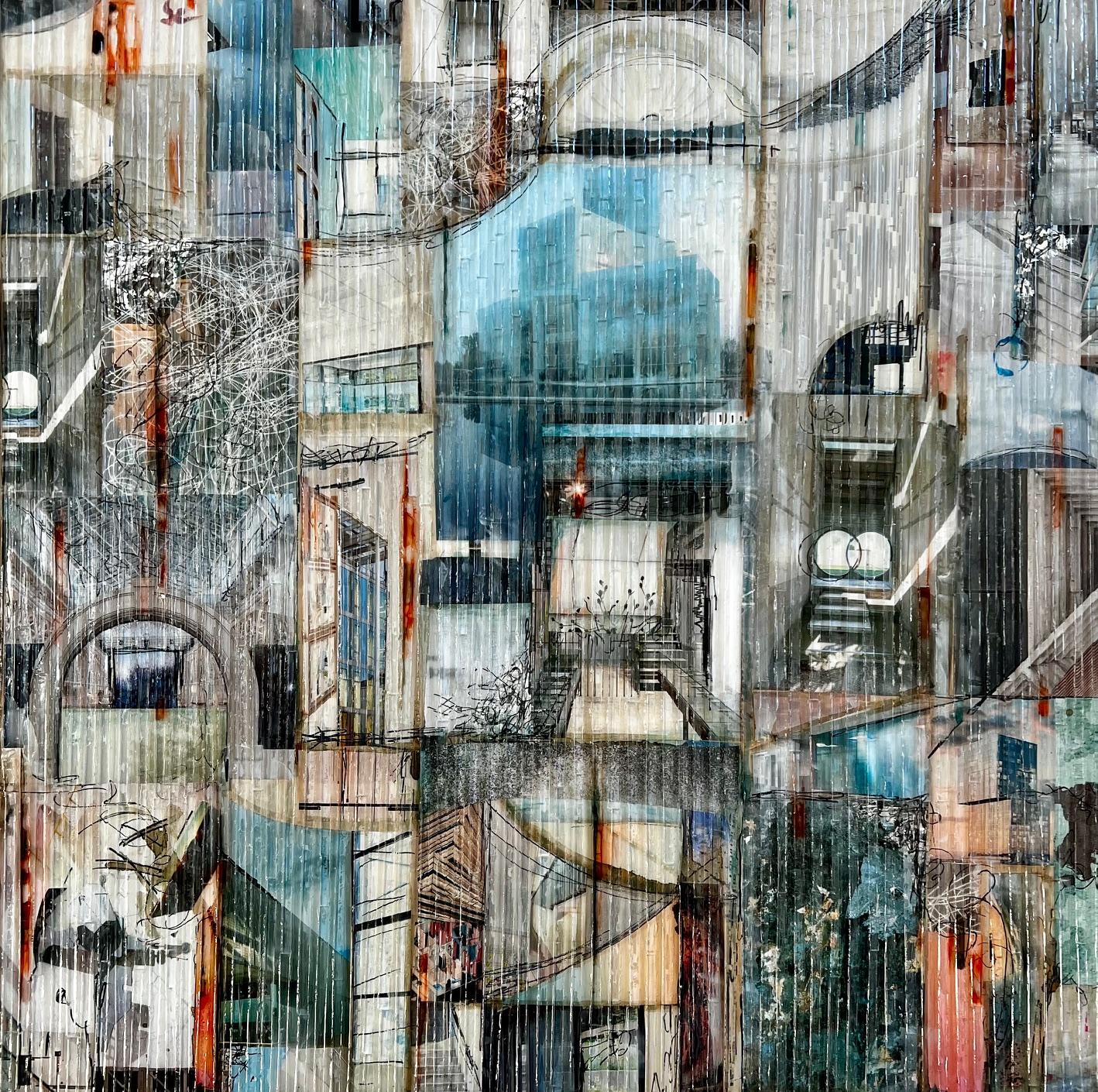 Connections 1 - Mixed Media Art by Madonna Phillips
