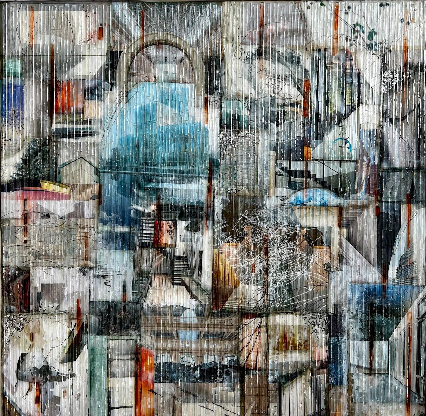 Connections 3 - Mixed Media Art by Madonna Phillips