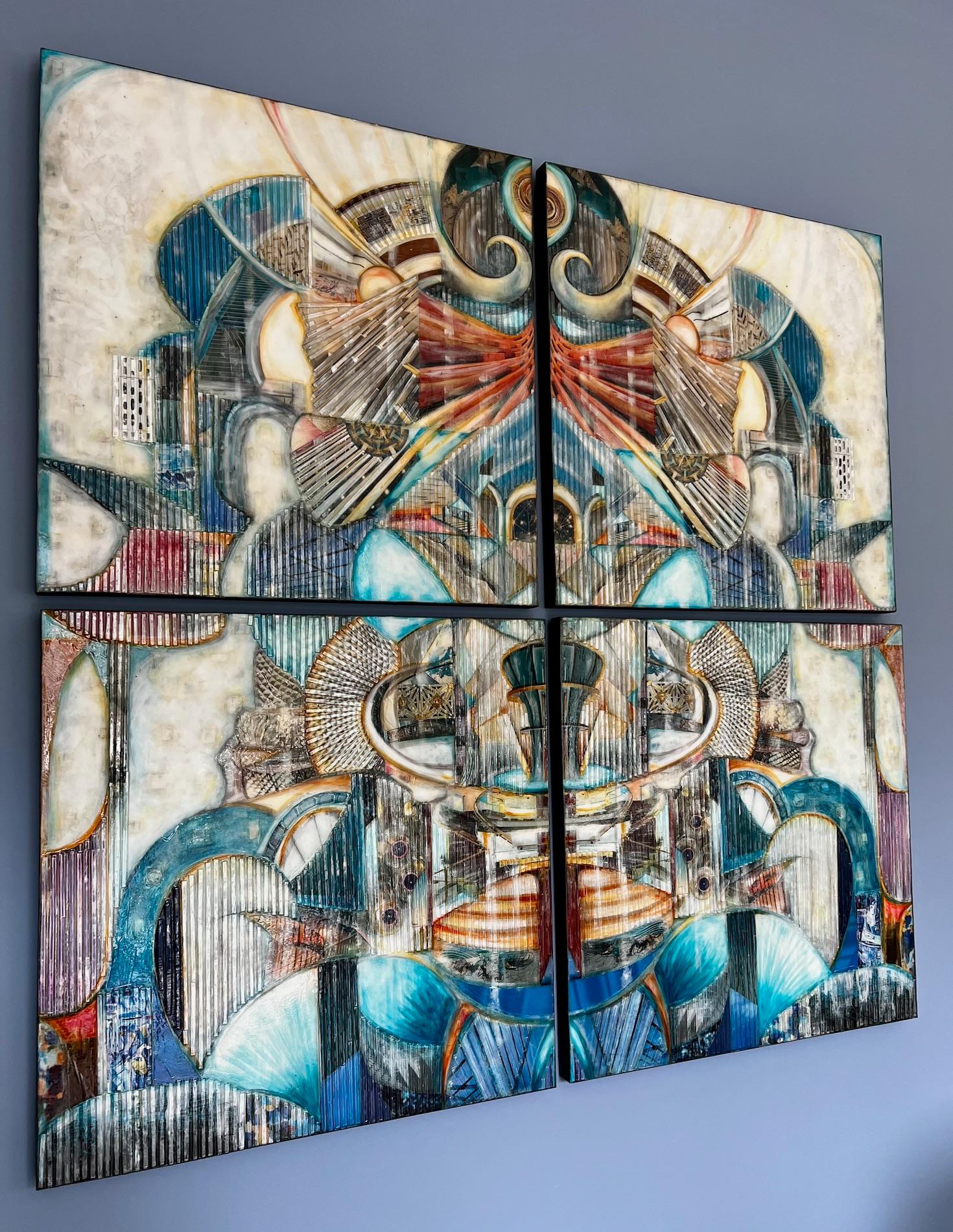 The Center Will Hold (Sonstige Kunststile), Mixed Media Art, von Madonna Phillips