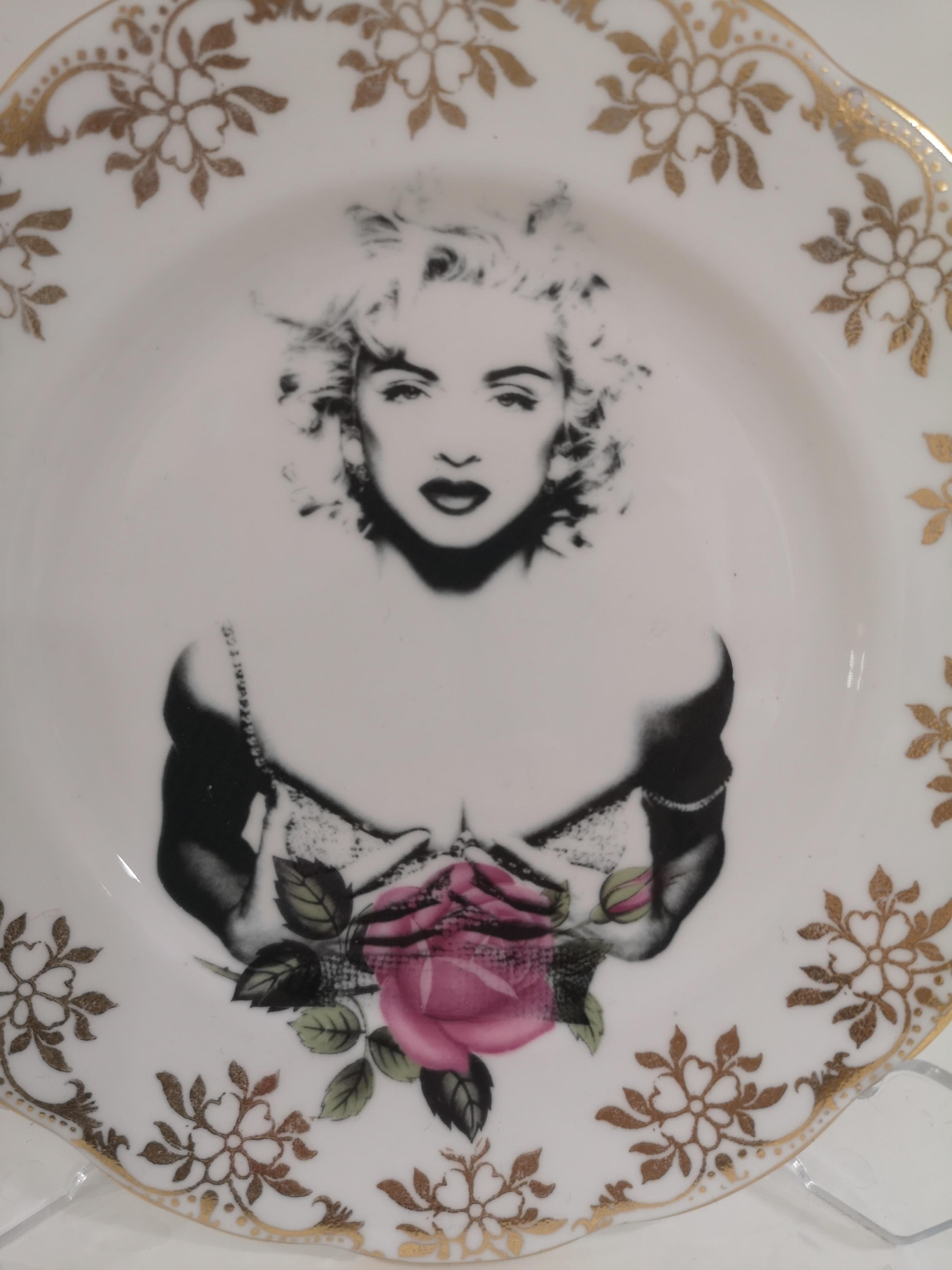 Madonna side plate In New Condition In Capri, IT