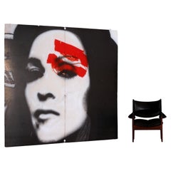 MADONNA signiert! Riesen-Airbrush für TOWER RECORDS NY American Life Veröffentlichung, 2003