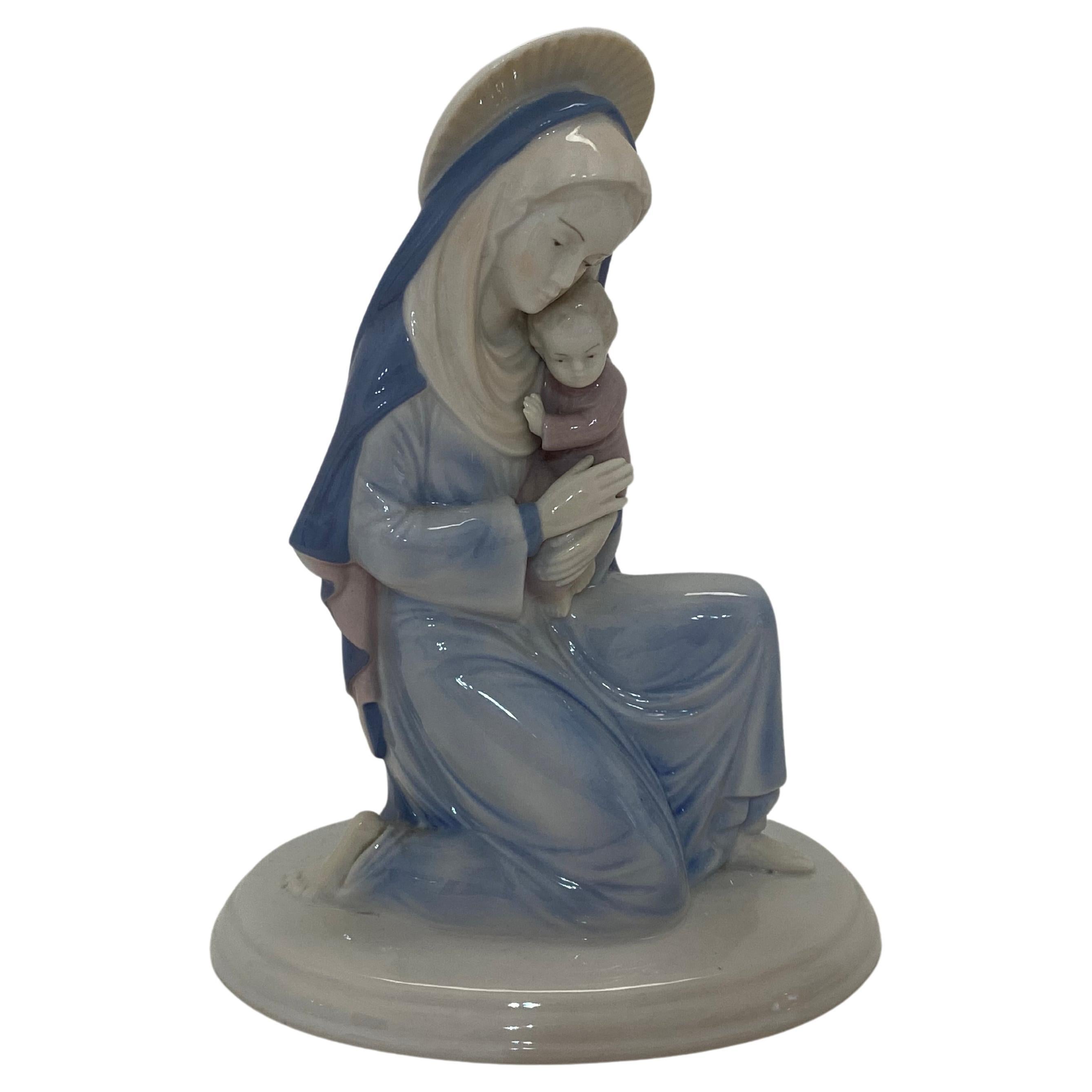 Madonna with Child, German Porcelain from the 1990s For Sale
