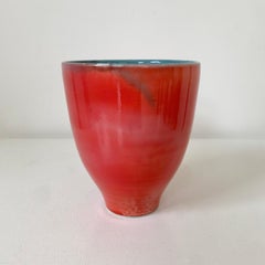 Madoura Red Ceramic Vase, circa 1960, France.