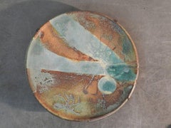 Madoura, Very Large Ceramic Platter Attributed to Suzanne Ramie, Vallauris