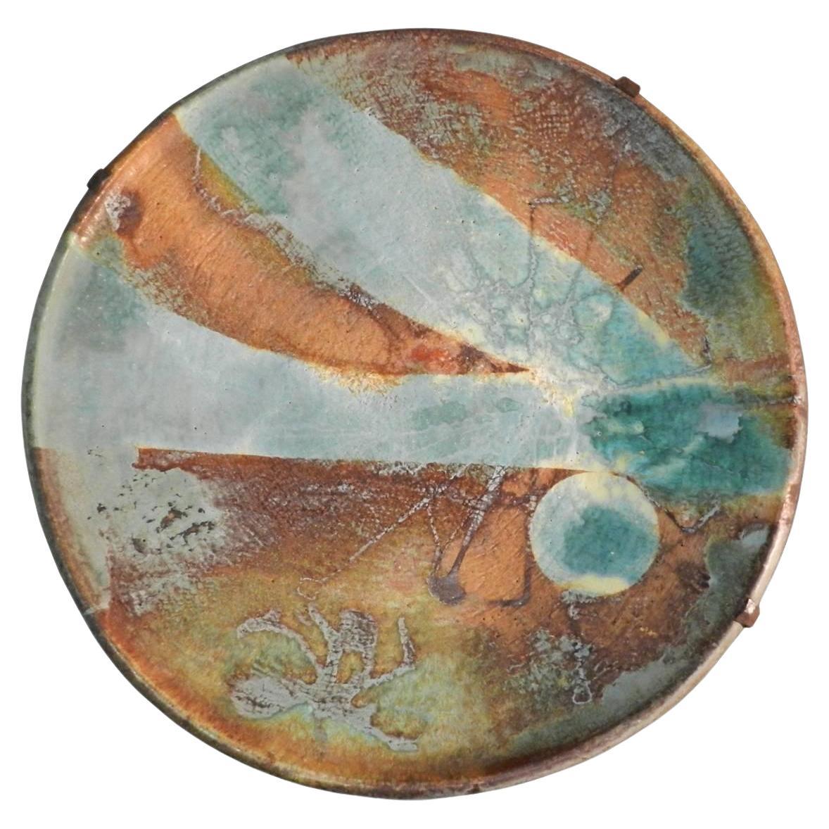 Madoura, Very Large Ceramic Platter Attributed to Suzanne Ramie, Vallauris For Sale