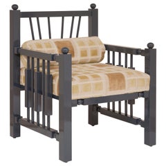 Madras Armchair in Ash Blue by Laura Gonzalez