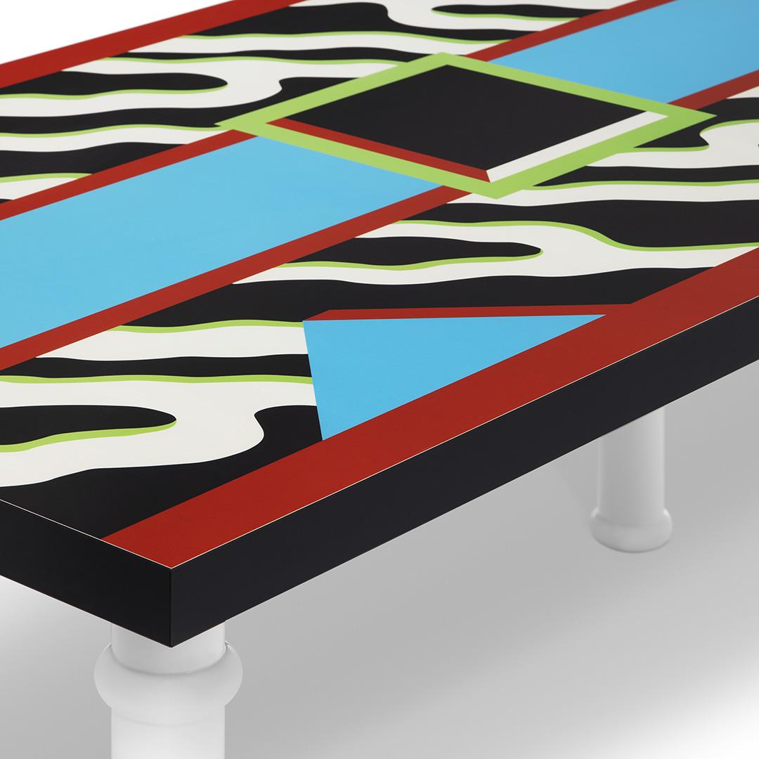 Modern Madras Table, by Nathalie du Pasquier, from Memphis Milano For Sale