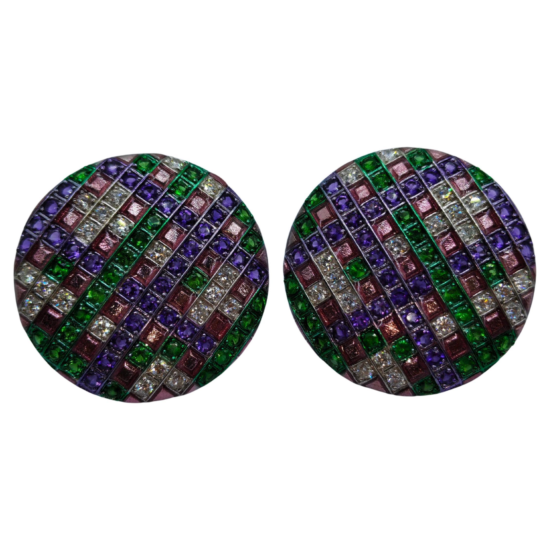 Madras — The Living Check Earring