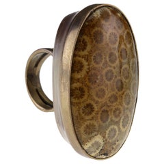 Madrepora Coral Bronze Ring