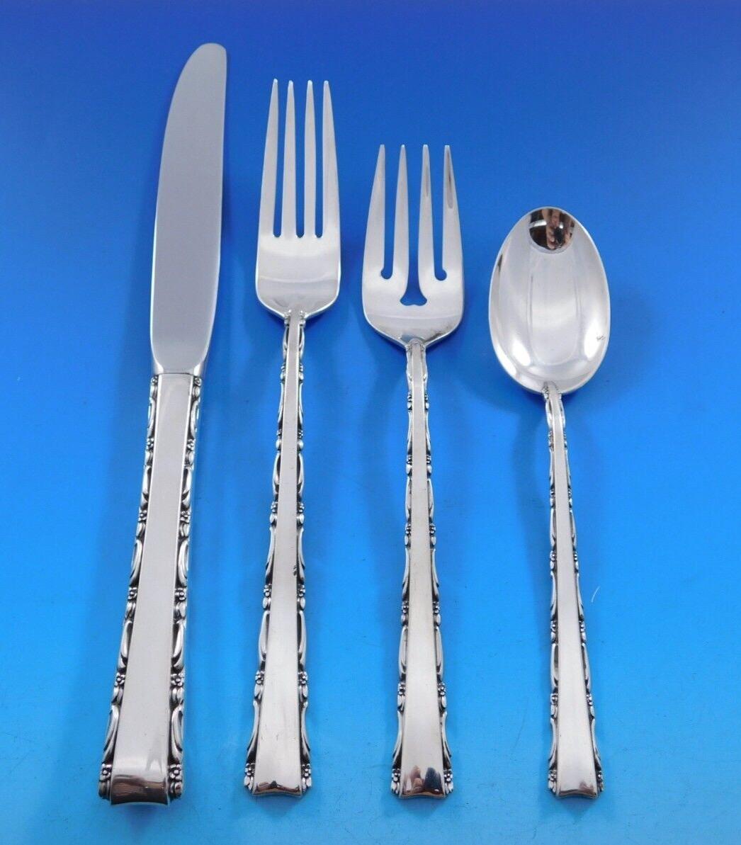 Madrigal by Lunt Silver Set di posate in argento sterling per 12 persone Servizio 68 pezzi in vendita 4
